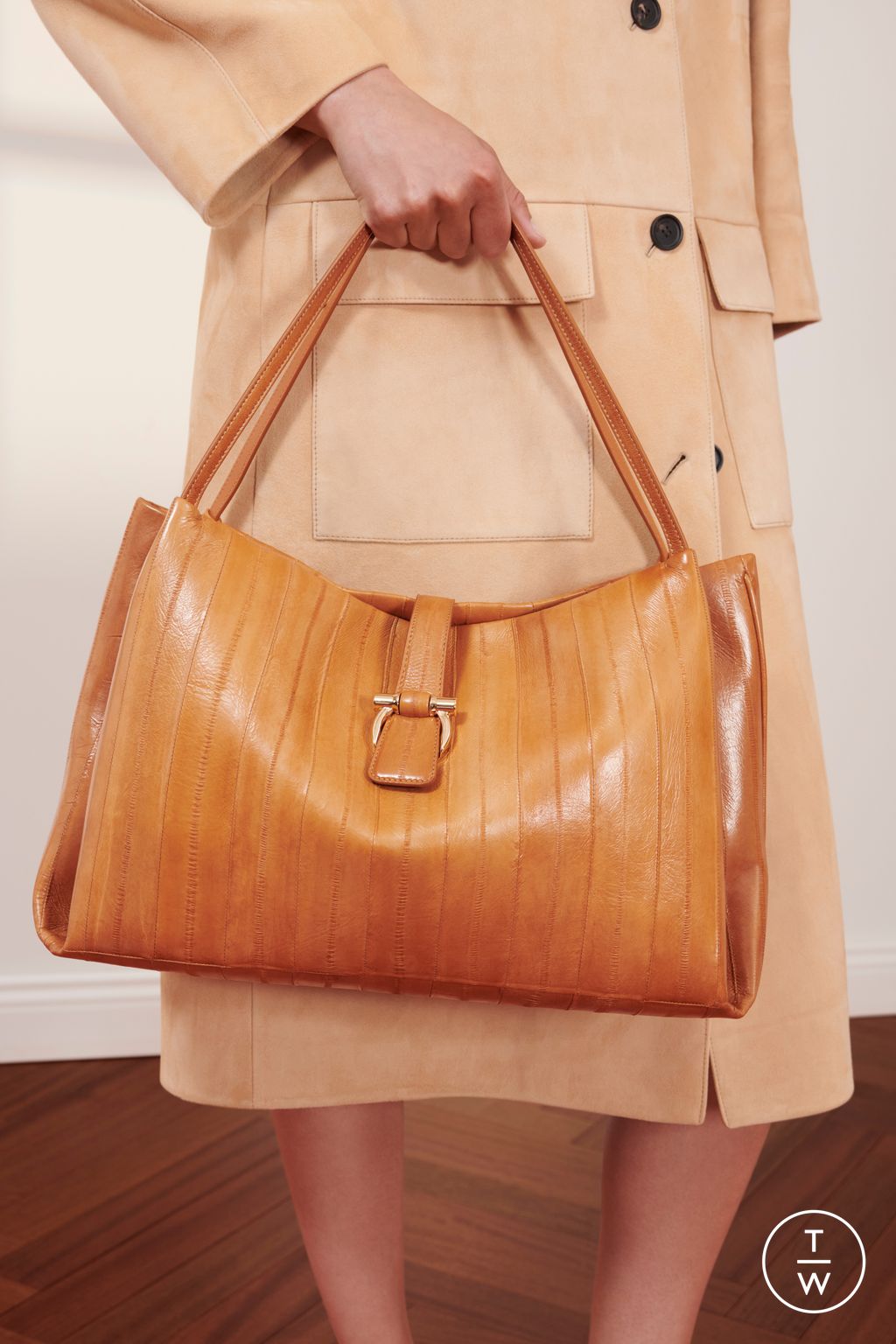 Fashion Week Milan Resort 2026 look 3 from the Ferragamo collection womenswear accessories