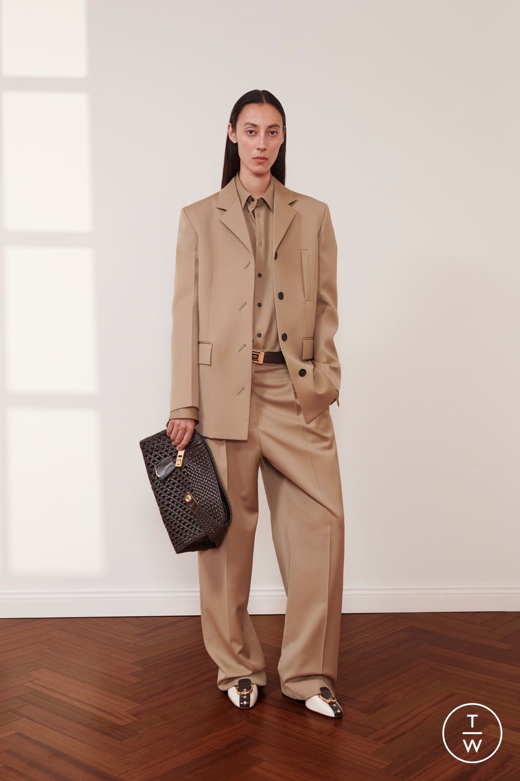 Fashion Week Milan Resort 2026 look 11 de la collection Ferragamo womenswear