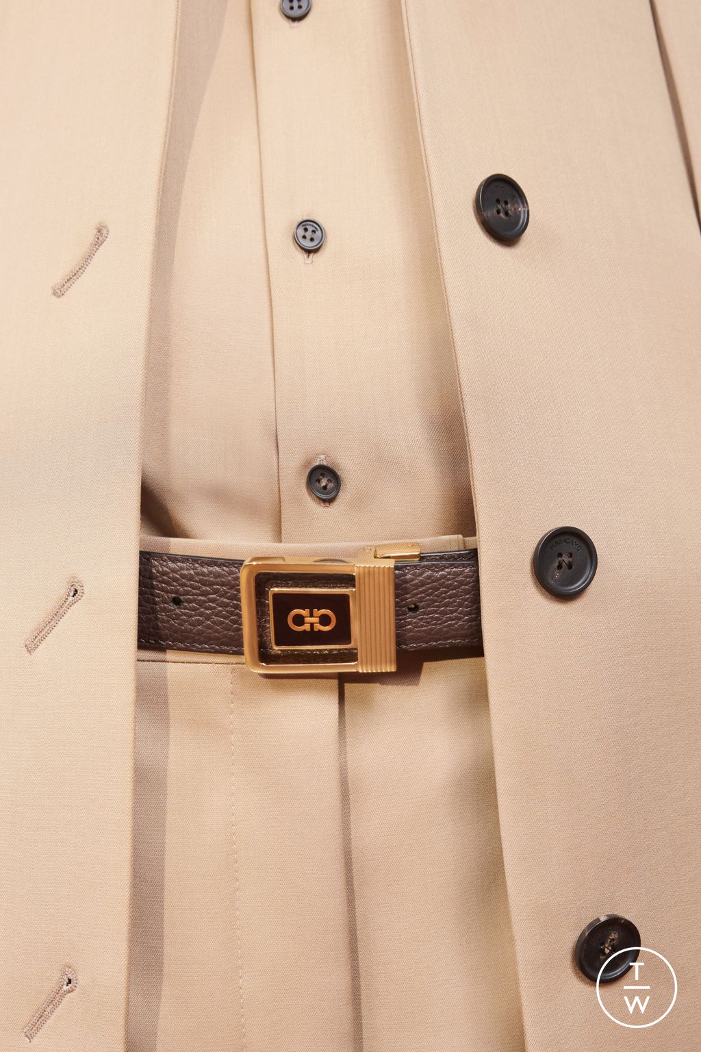 Fashion Week Milan Resort 2026 look 6 from the Ferragamo collection 女装配饰