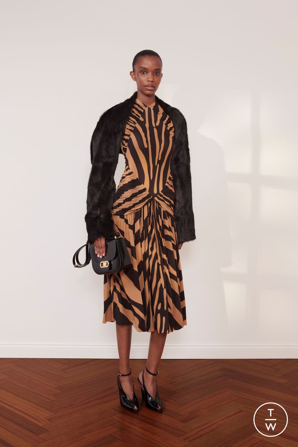 Fashion Week Milan Resort 2026 look 13 from the Ferragamo collection womenswear