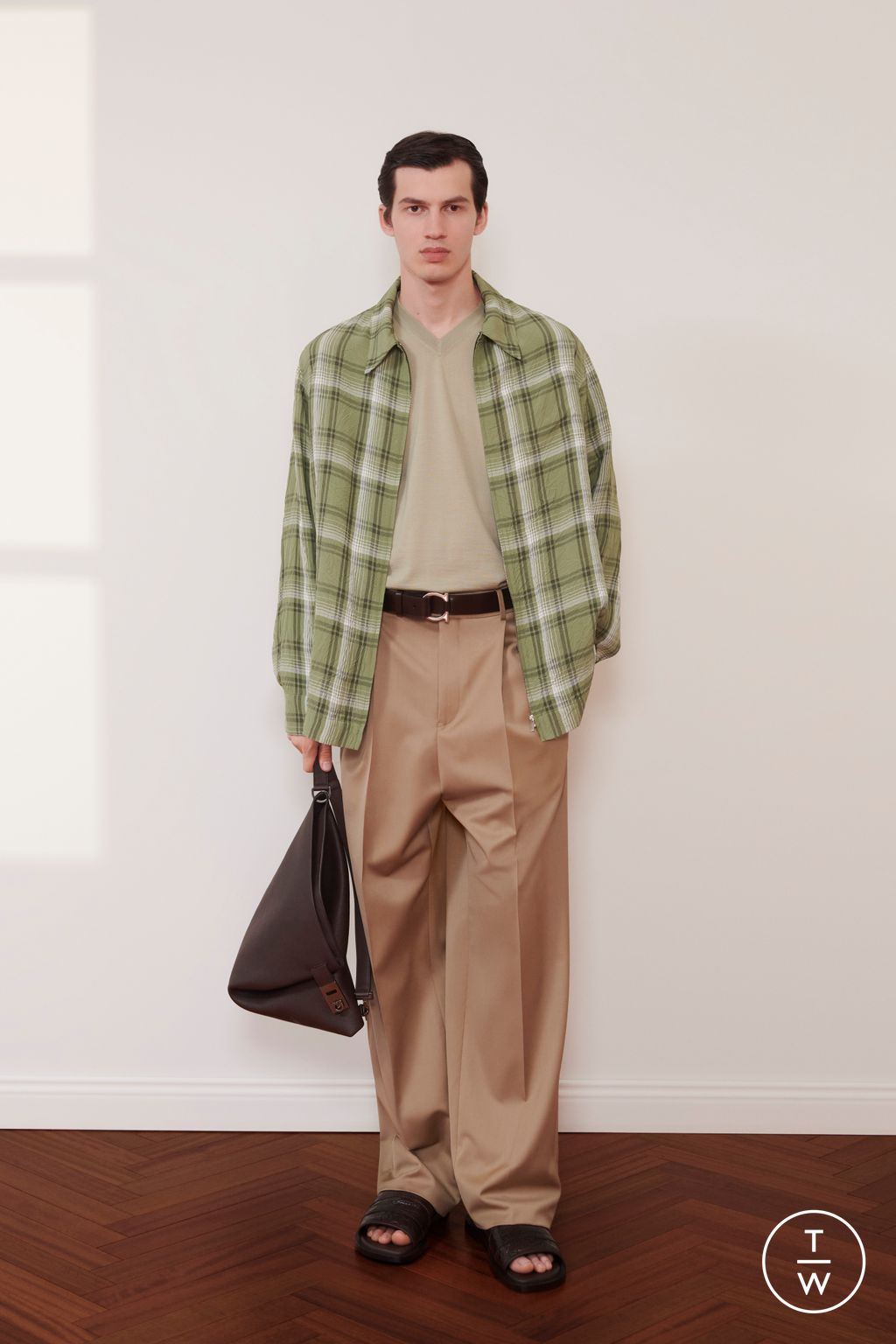 Fashion Week Milan Resort 2026 look 19 from the Ferragamo collection womenswear