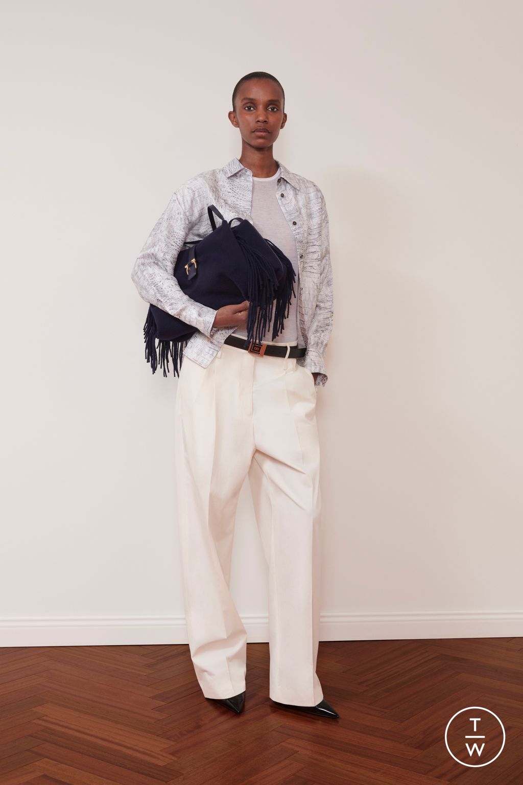 Fashion Week Milan Resort 2026 look 32 from the Ferragamo collection 女装