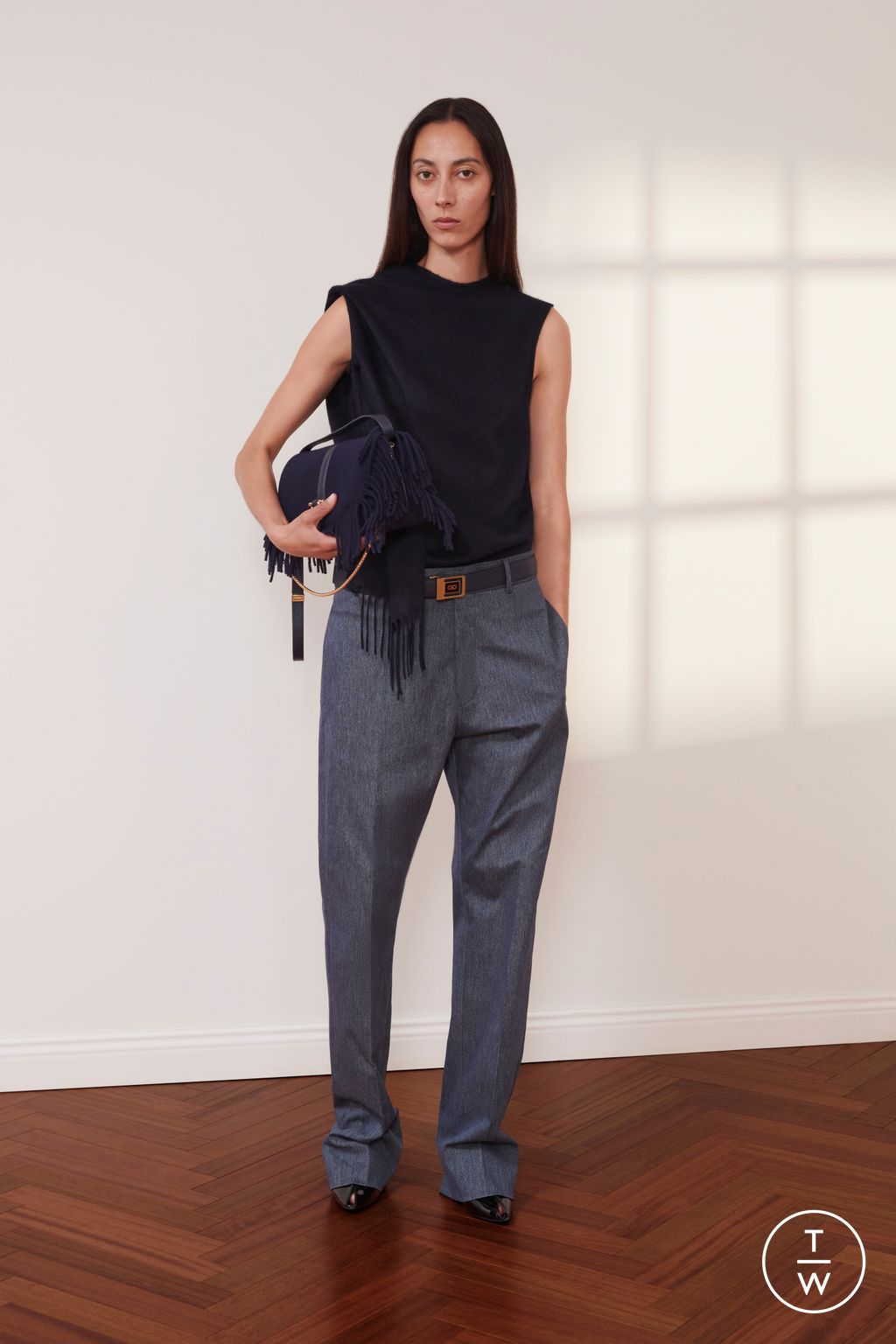 Fashion Week Milan Resort 2026 look 33 from the Ferragamo collection womenswear