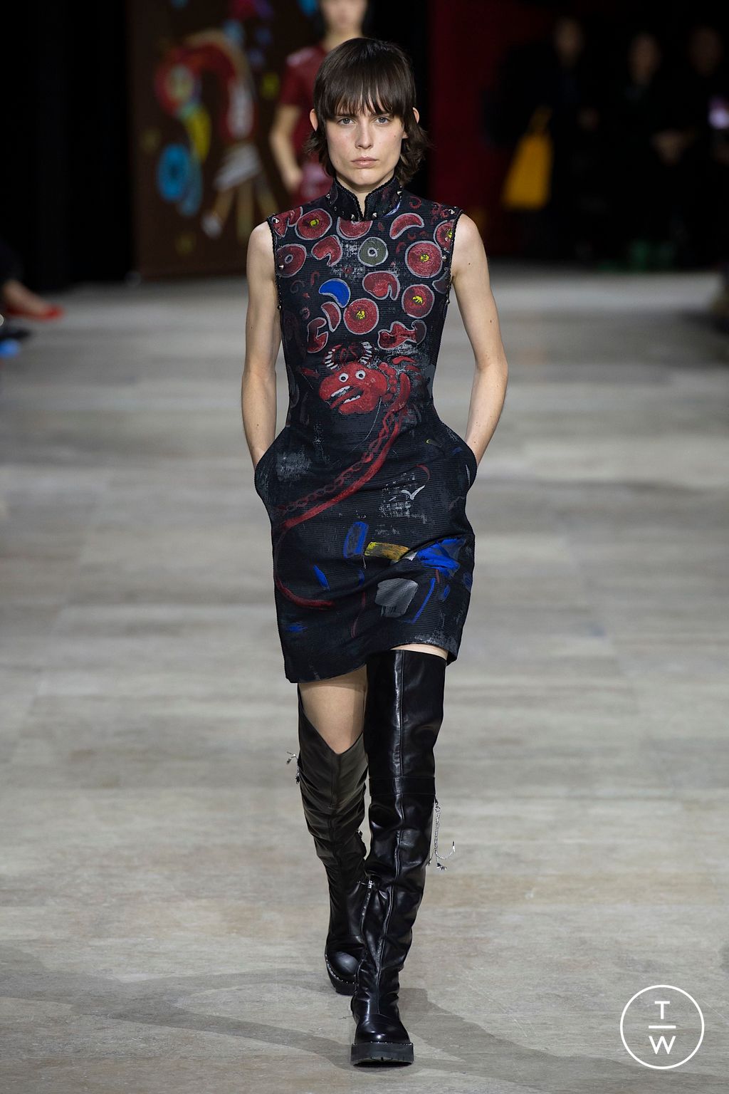 Fashion Week Paris Fall/Winter 2025 look 41 from the Shiatzy Chen collection womenswear