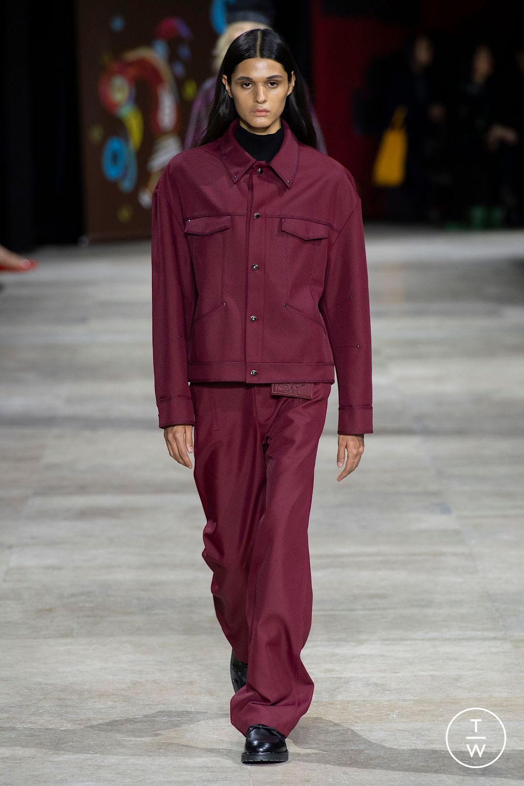 Fashion Week Paris Fall/Winter 2025 look 47 from the Shiatzy Chen collection womenswear