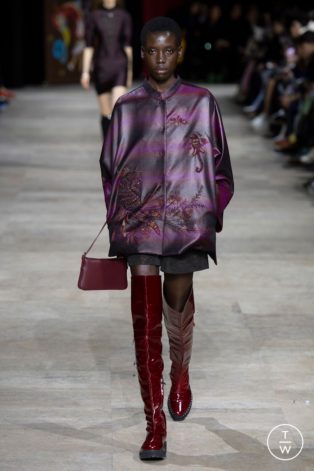 Fashion Week Paris Fall/Winter 2025 look 49 from the Shiatzy Chen collection womenswear