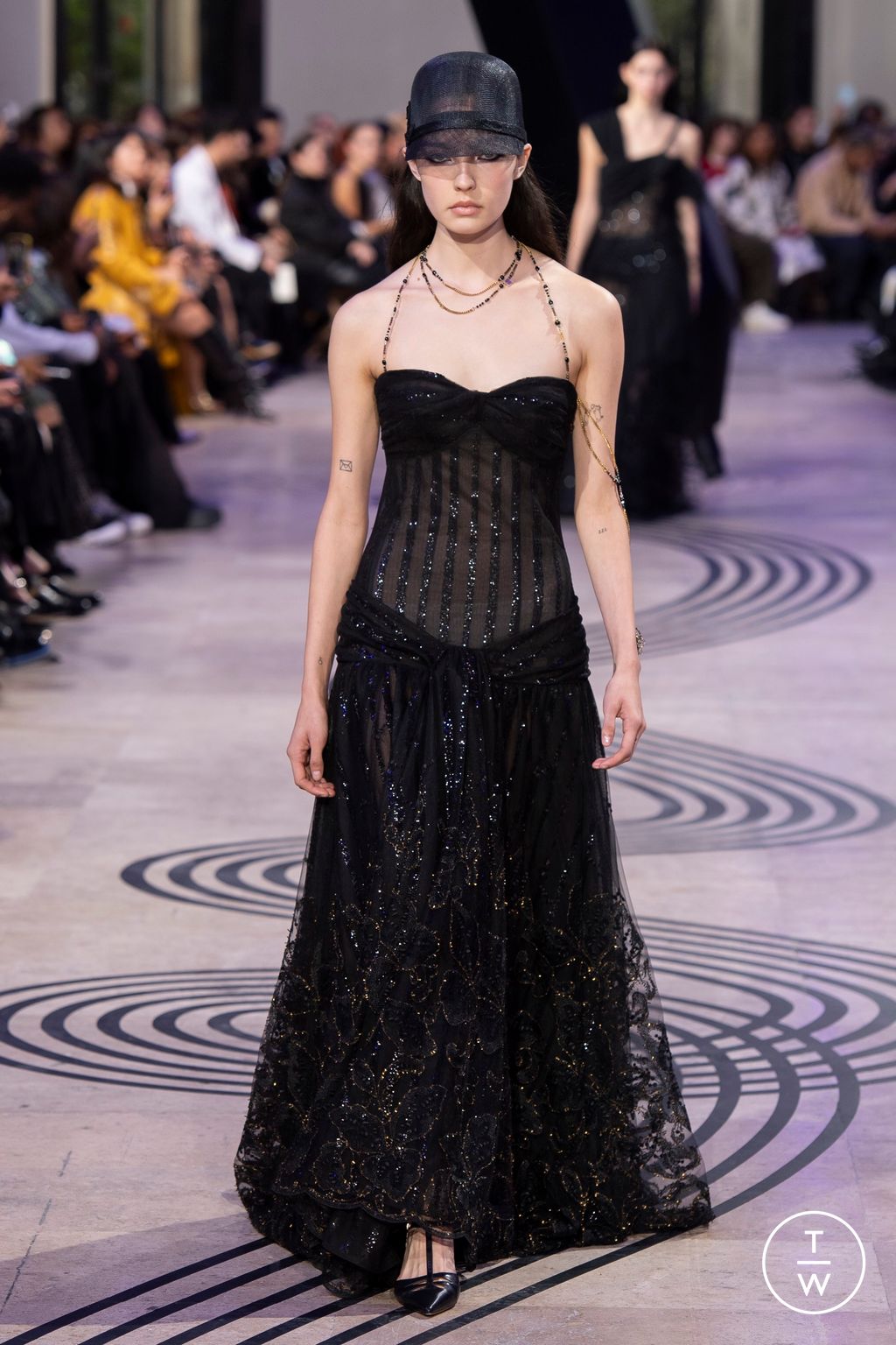 Fashion Week Paris Spring/Summer 2025 look 59 from the Shiatzy Chen collection womenswear