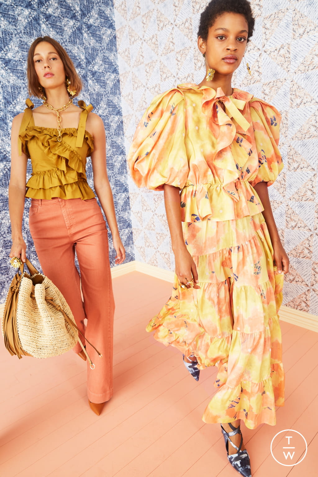 Fashion Week New York Resort 2021 look 7 from the Ulla Johnson collection 女装