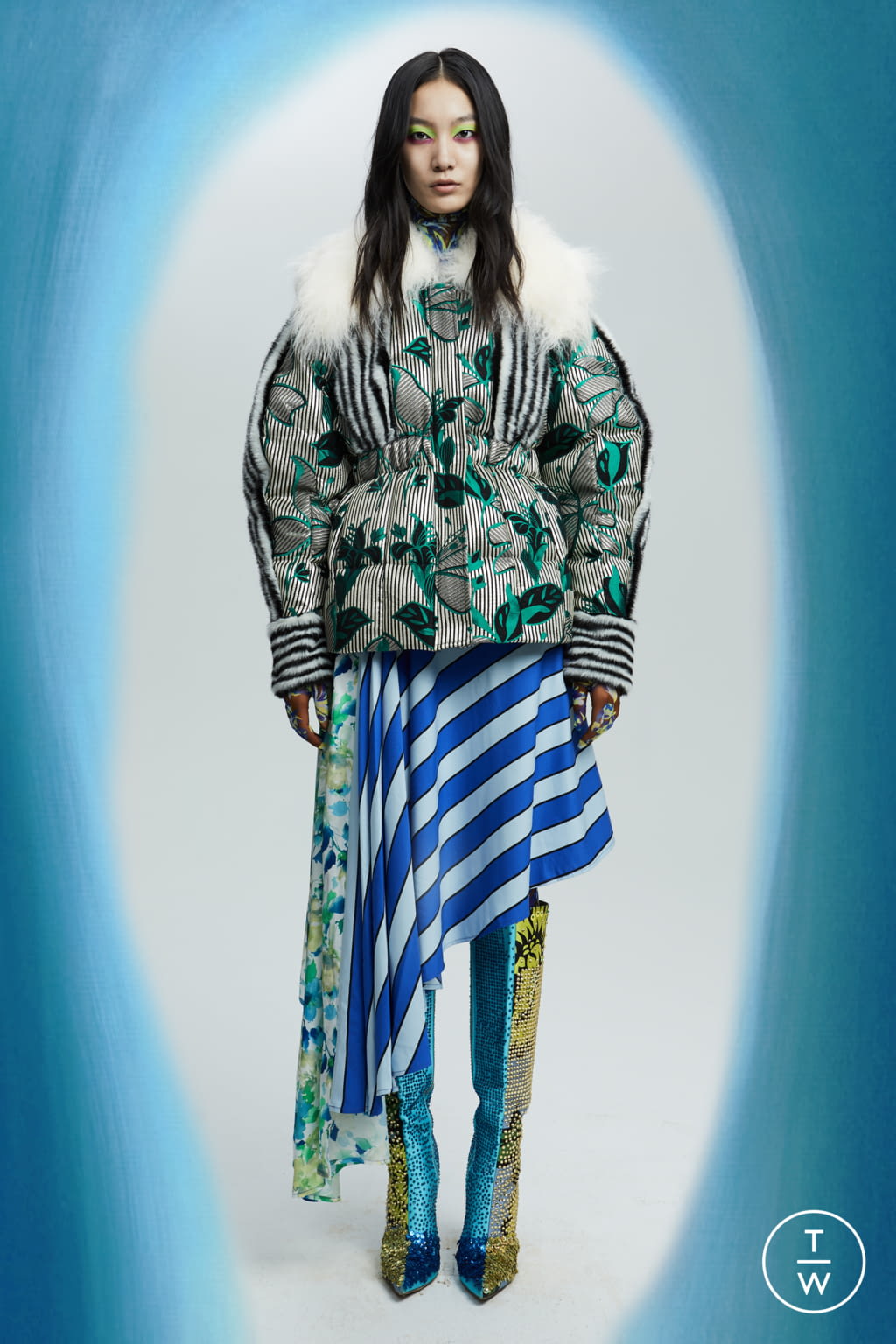 Fashion Week Milan Fall/Winter 2021 look 18 from the Shuting Qiu collection womenswear