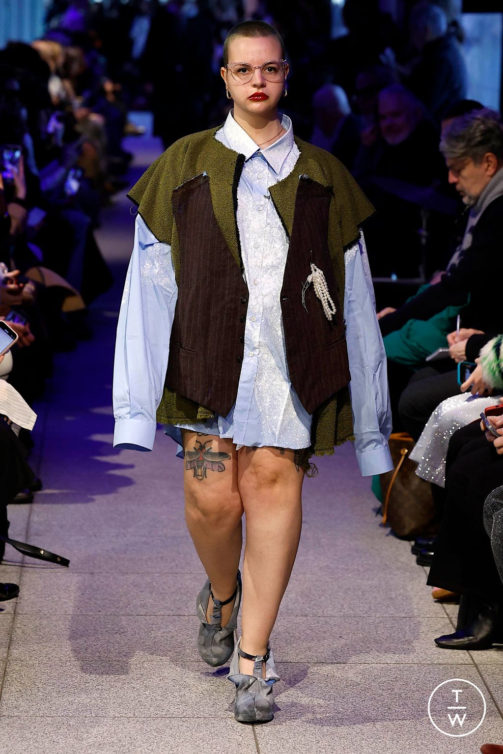 Fashion Week Milan Fall/Winter 2024 look 11 de la collection Simon Cracker menswear