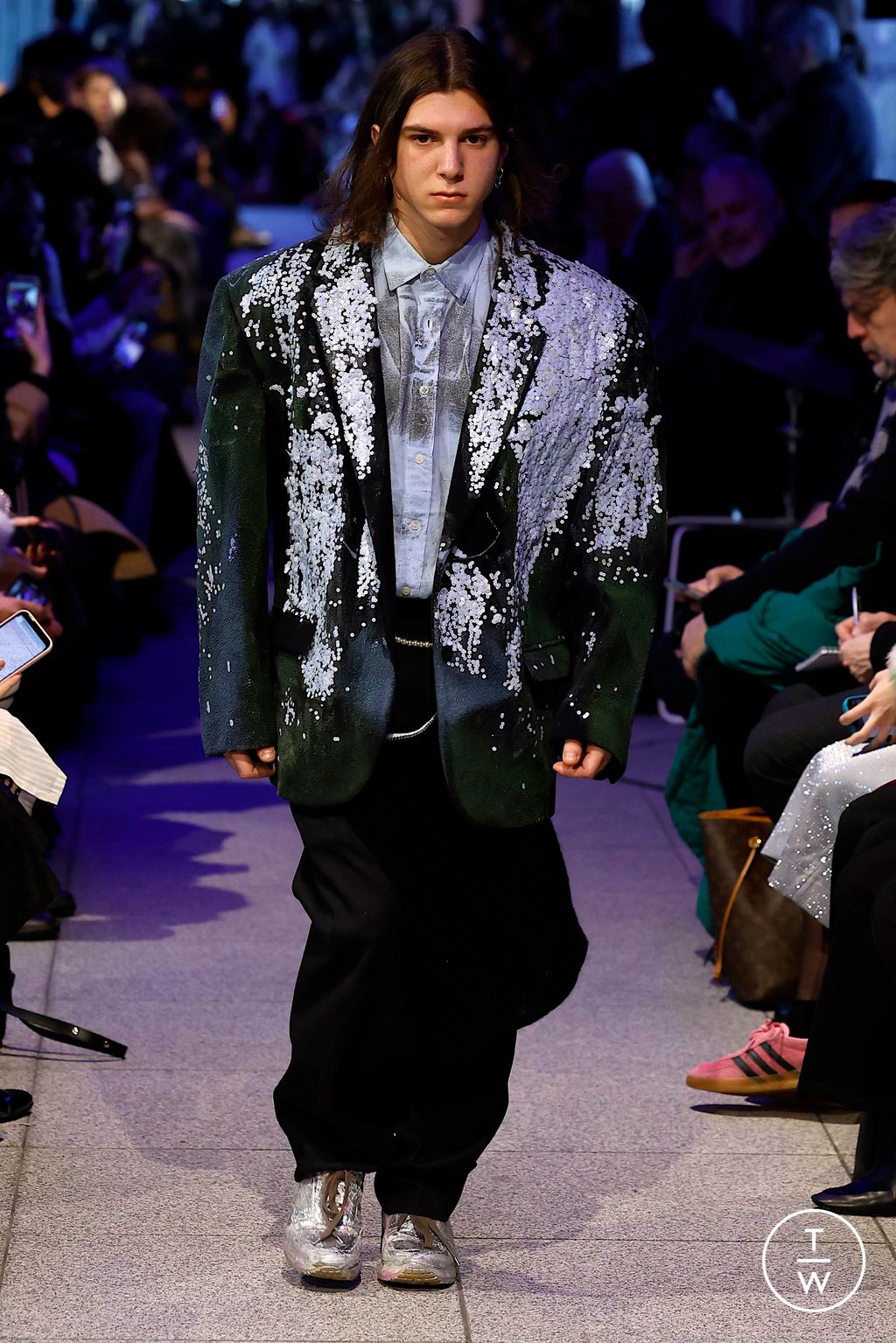 Fashion Week Milan Fall/Winter 2024 look 12 from the Simon Cracker collection 男装