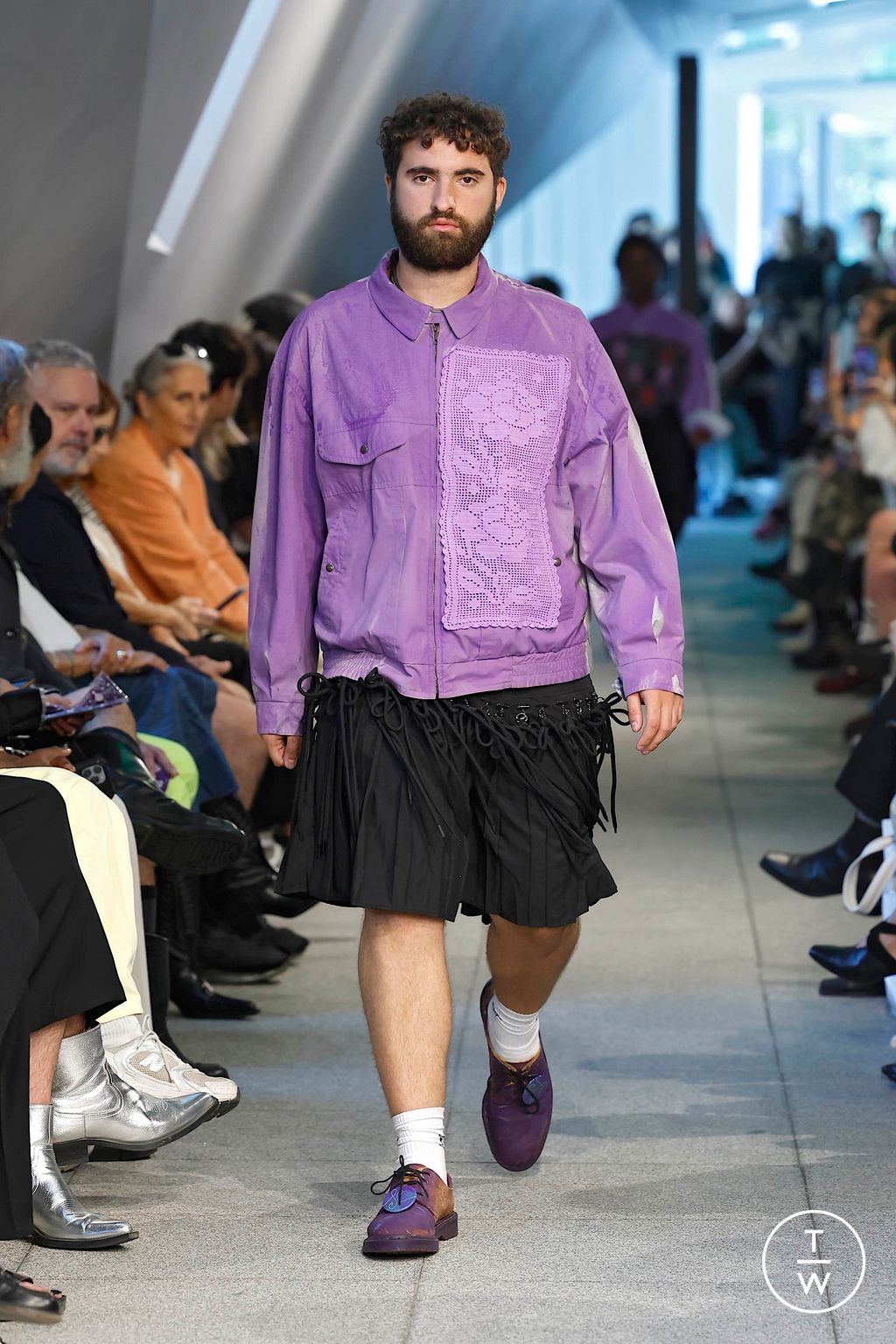 Fashion Week Milan Spring/Summer 2025 look 9 from the Simon Cracker collection menswear