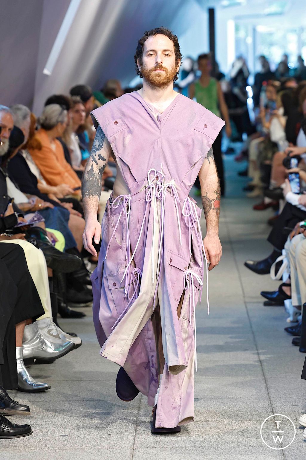 Fashion Week Milan Spring/Summer 2025 look 12 from the Simon Cracker collection menswear