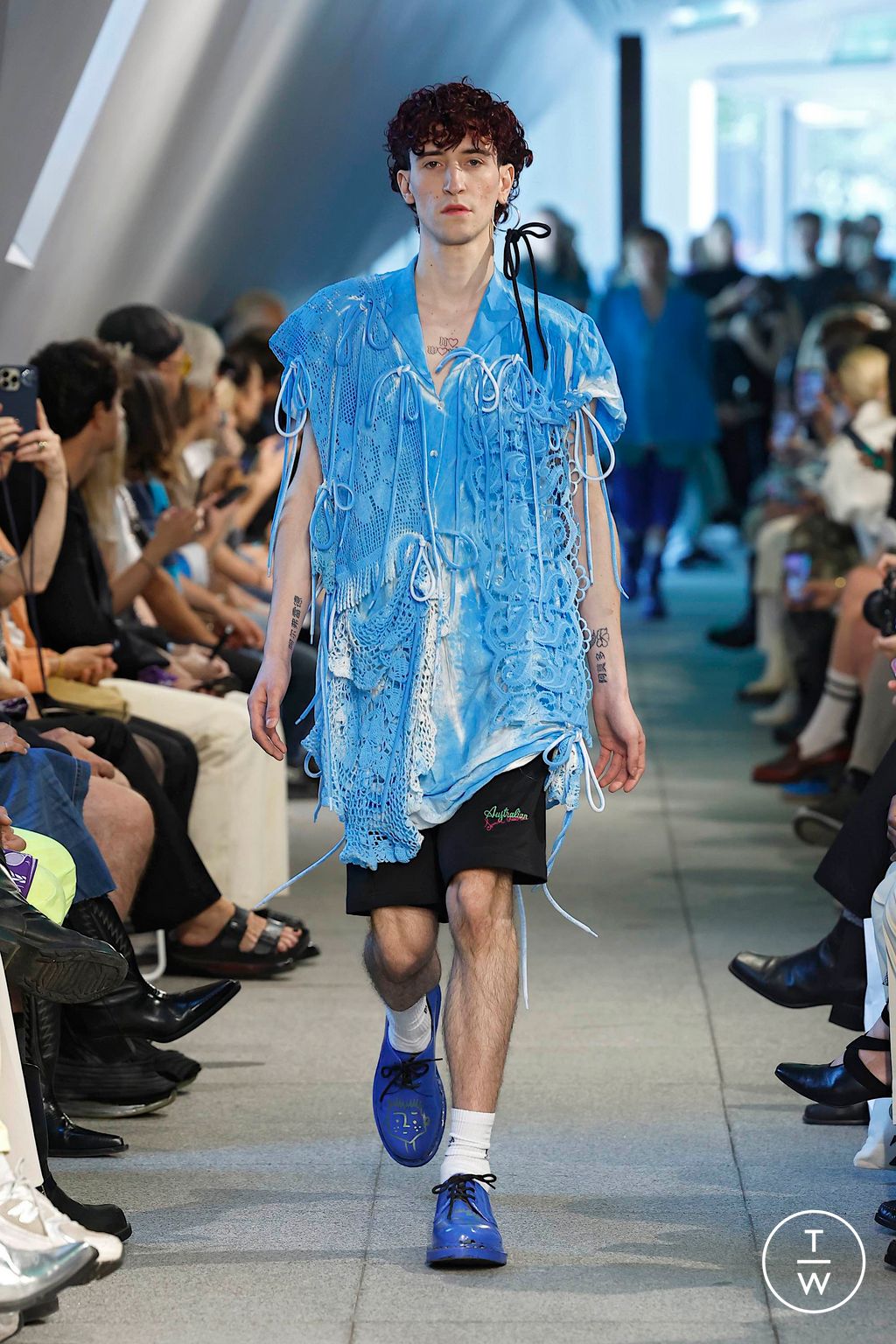 Fashion Week Milan Spring/Summer 2025 look 44 from the Simon Cracker collection menswear