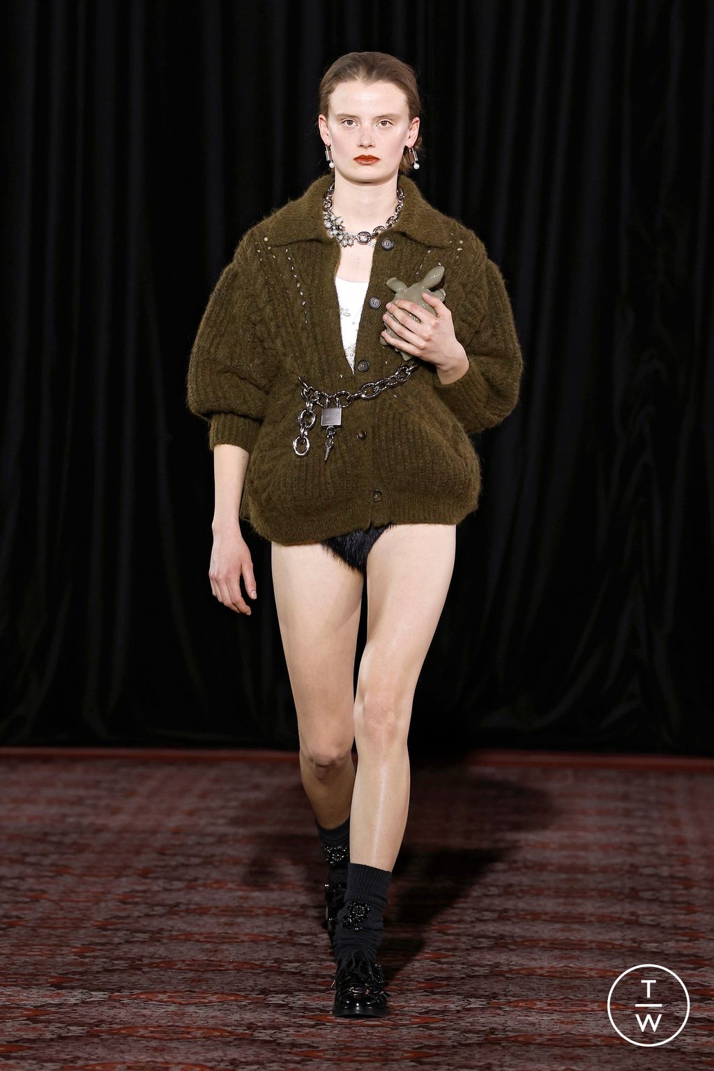 Fashion Week London Fall/Winter 2025 look 44 de la collection Simone Rocha womenswear