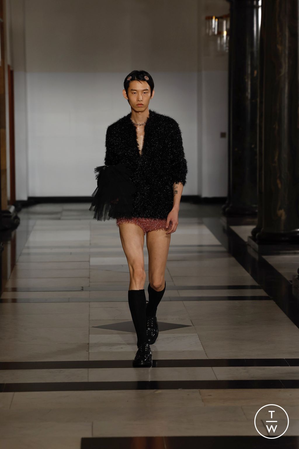Fashion Week London Spring/Summer 2025 look 12 from the Simone Rocha collection womenswear