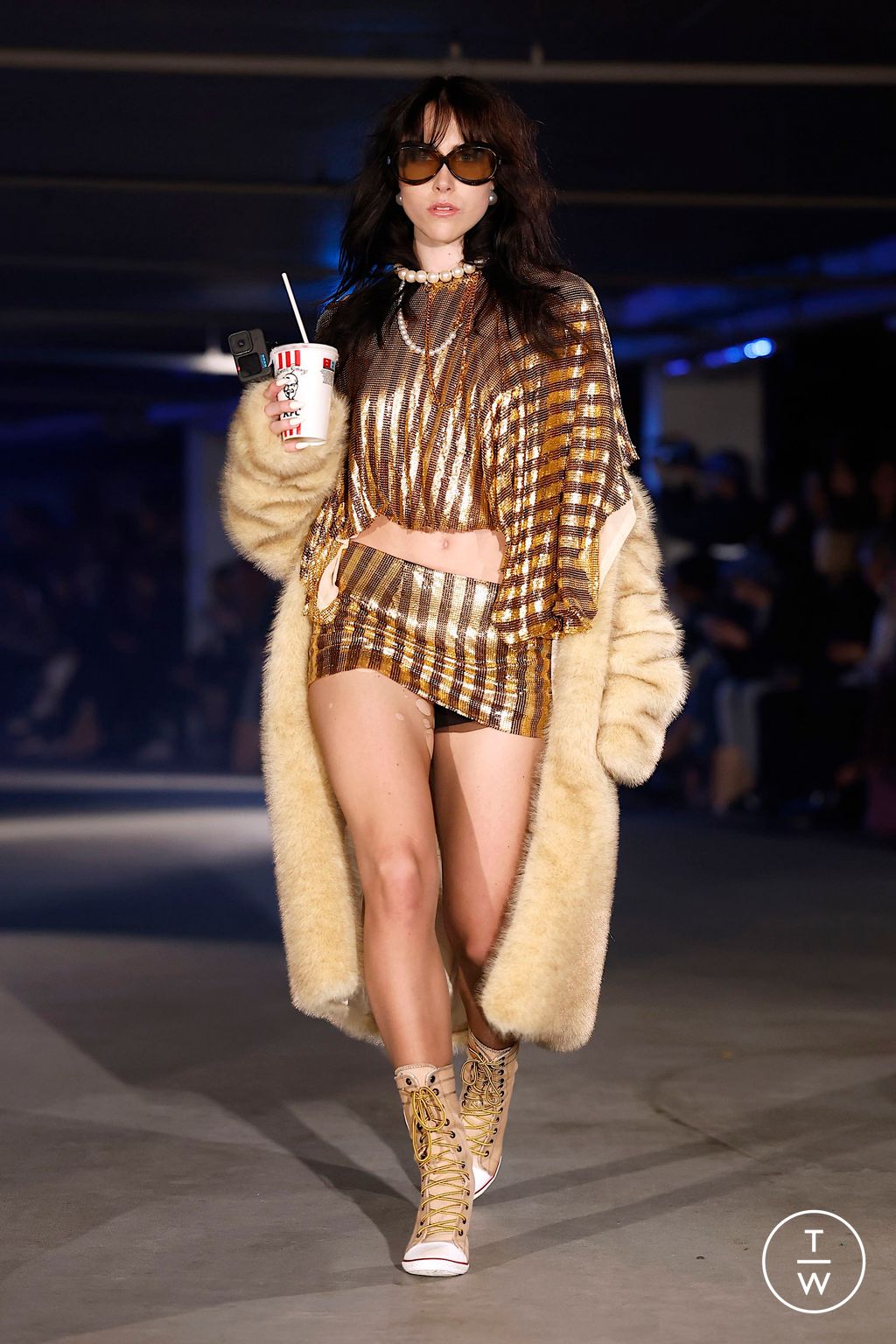 Fashion Week London Fall/Winter 2025 look 14 from the Sinead Gorey collection womenswear