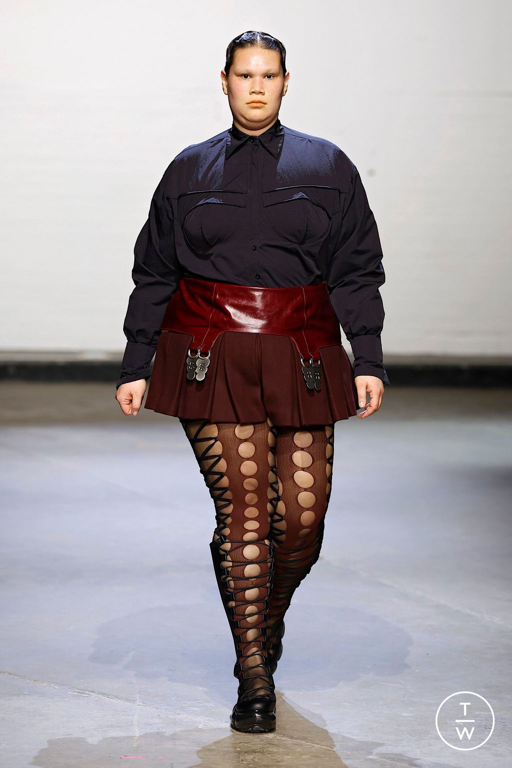 Fashion Week London Fall/Winter 2025 look 6 from the Sinéad O'Dwyer collection womenswear