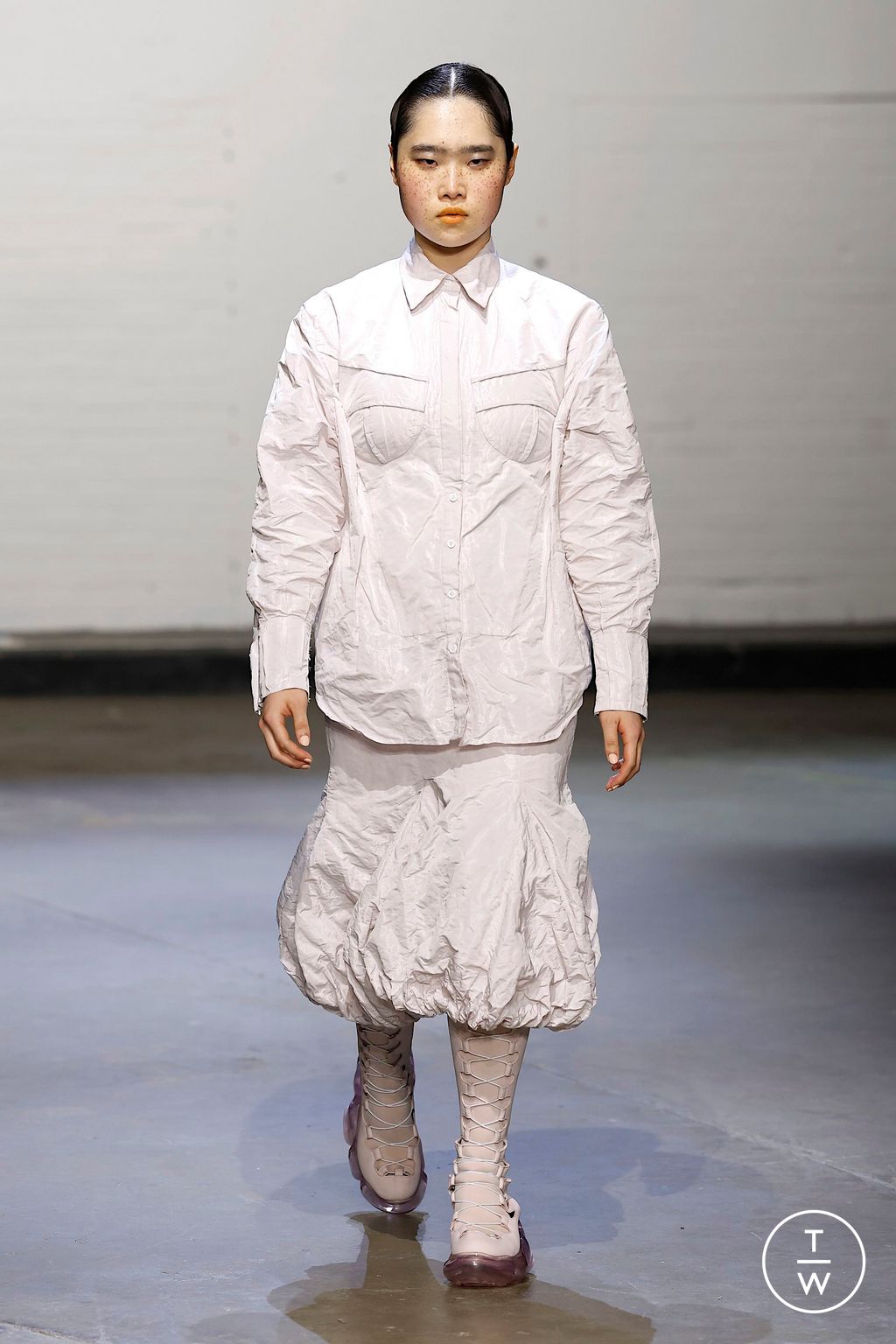 Fashion Week London Fall/Winter 2025 look 8 from the Sinéad O'Dwyer collection womenswear