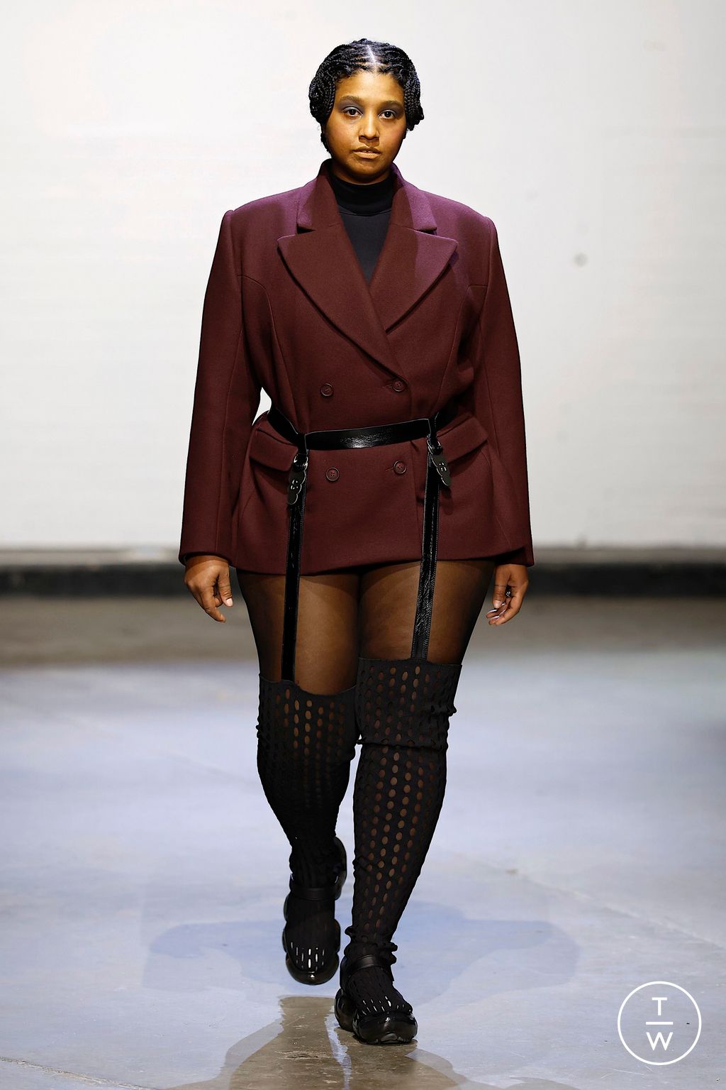 Fashion Week London Fall/Winter 2025 look 9 from the Sinéad O'Dwyer collection womenswear