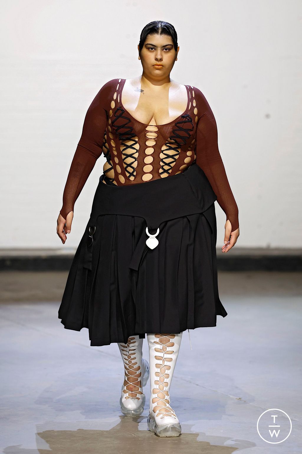 Fashion Week London Fall/Winter 2025 look 14 from the Sinéad O'Dwyer collection womenswear