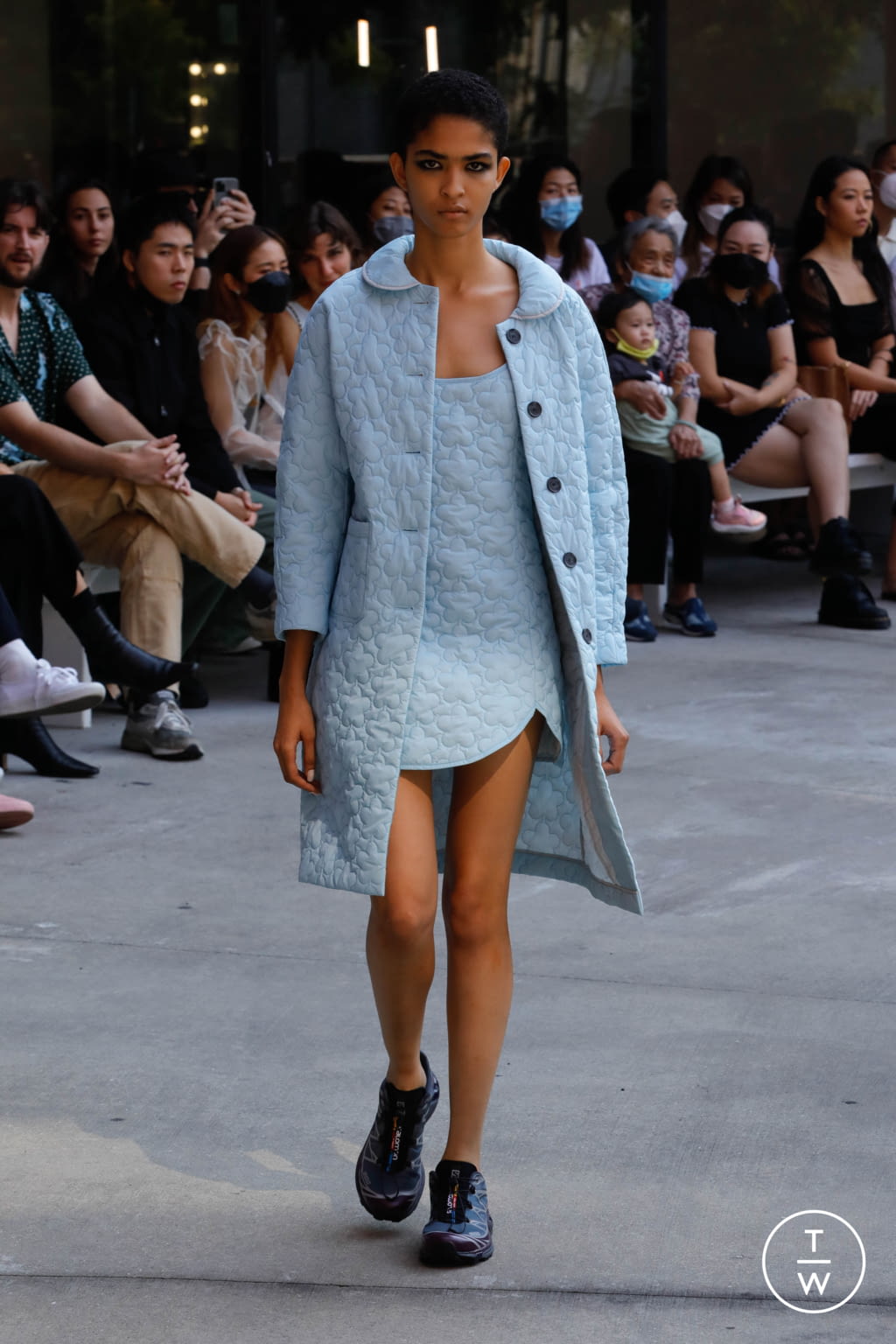 Fashion Week New York Spring/Summer 2022 look 12 de la collection Sandy Liang womenswear