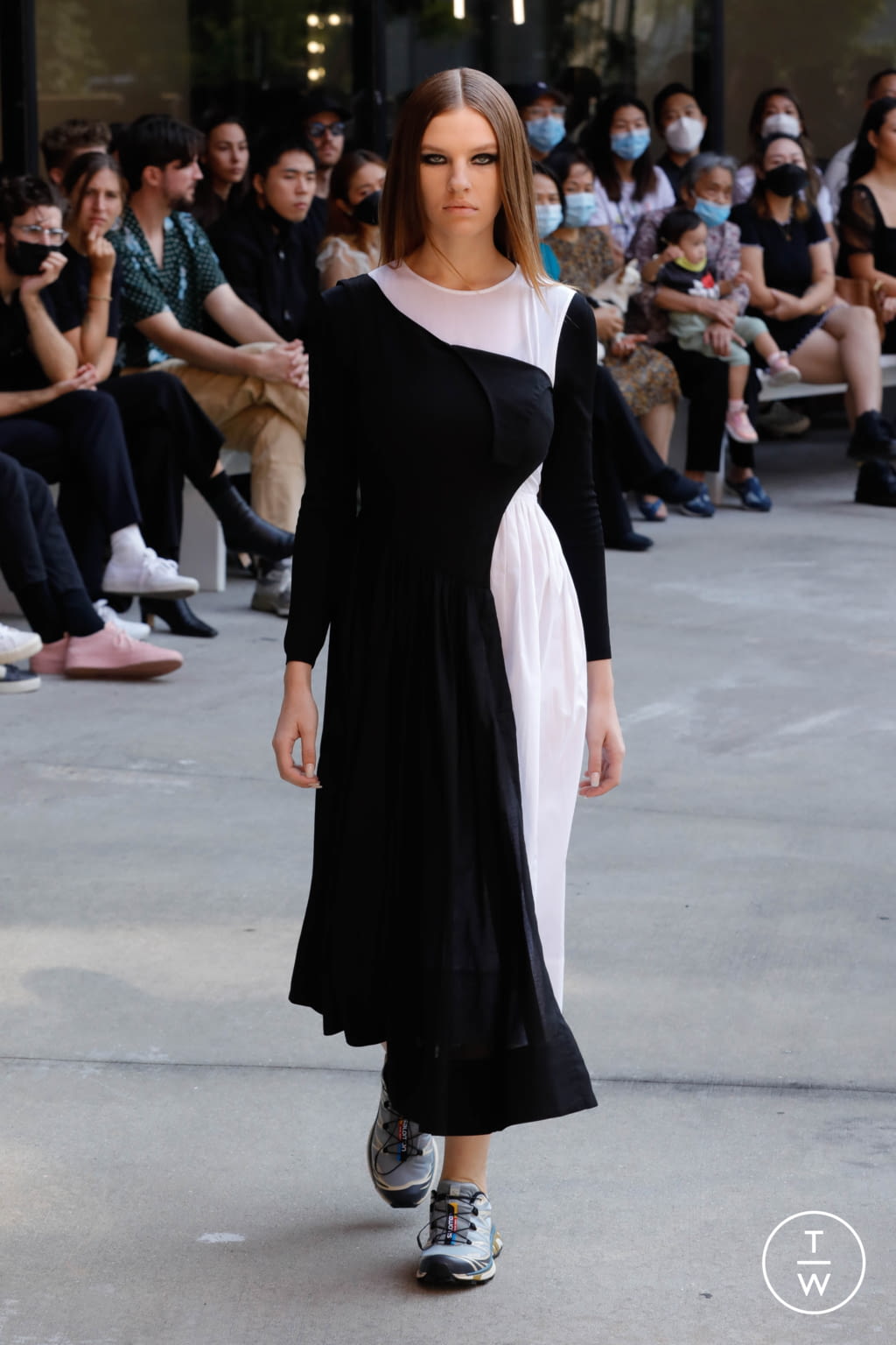 Fashion Week New York Spring/Summer 2022 look 9 de la collection Sandy Liang womenswear