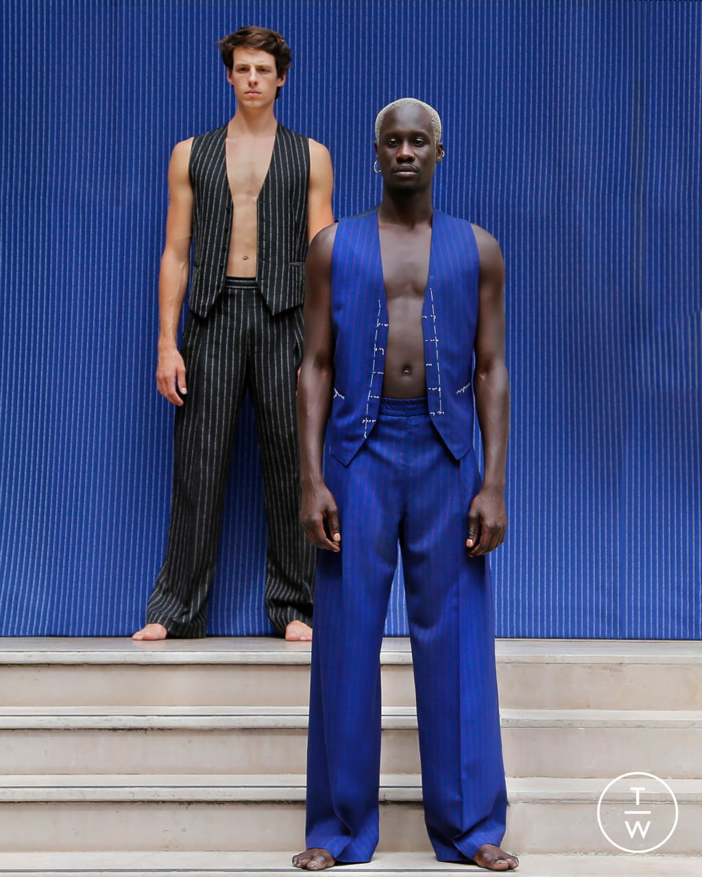 Fashion Week Paris Spring/Summer 2021 look 13 from the Francesco Smalto collection 男装