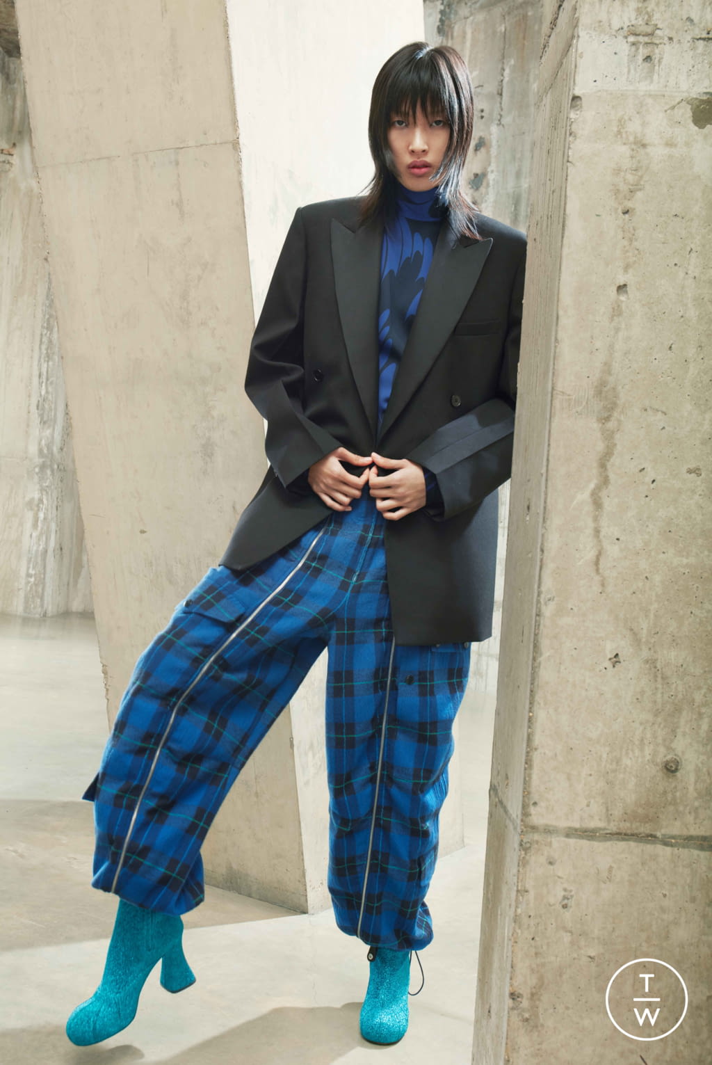 Fashion Week Paris Fall/Winter 2021 look 14 from the Stella McCartney collection womenswear