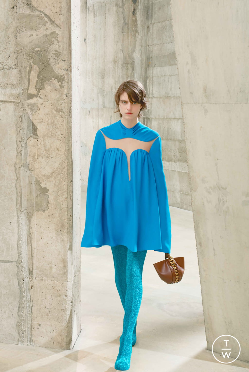 Fashion Week Paris Fall/Winter 2021 look 21 from the Stella McCartney collection womenswear