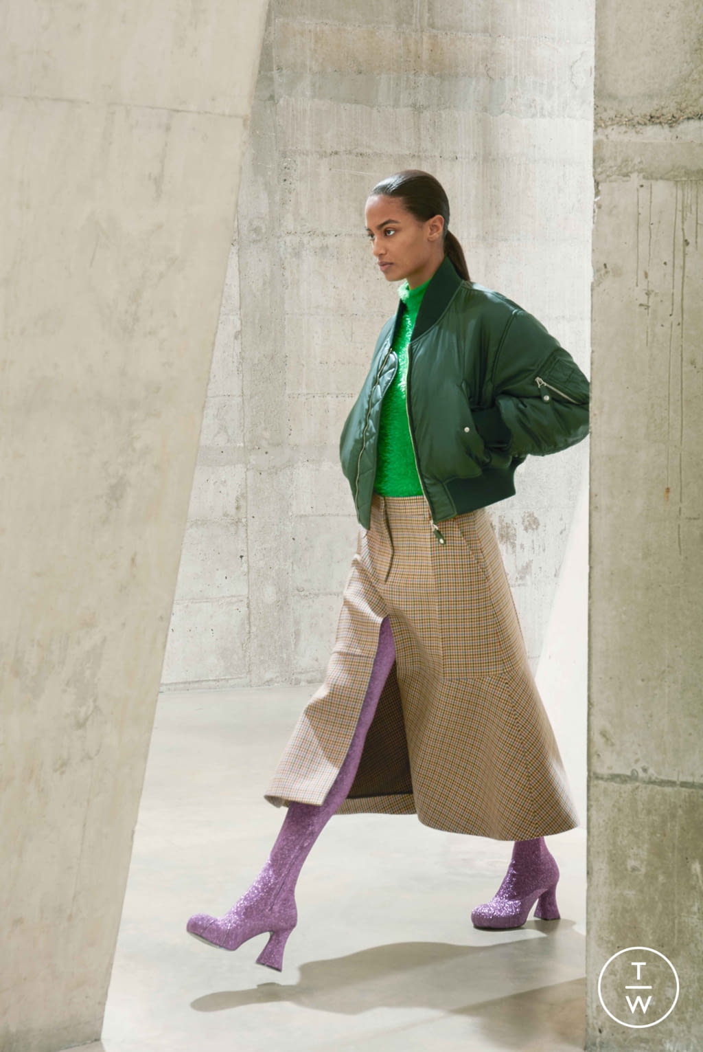 Fashion Week Paris Fall/Winter 2021 look 4 from the Stella McCartney collection womenswear
