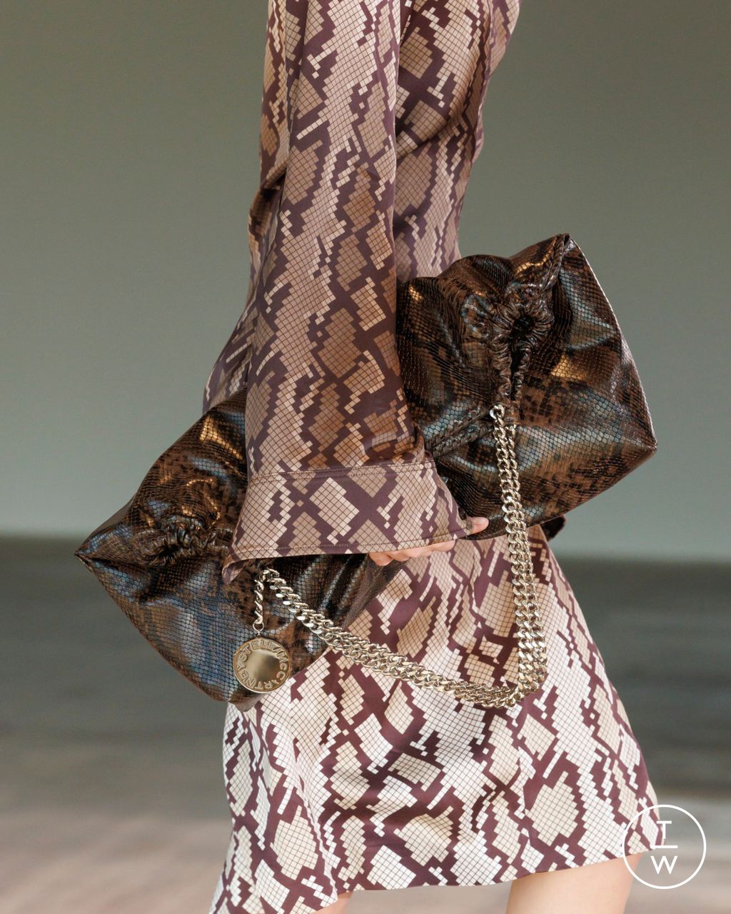 Fashion Week Paris Fall/Winter 2025 look 26 from the Stella McCartney collection womenswear accessories