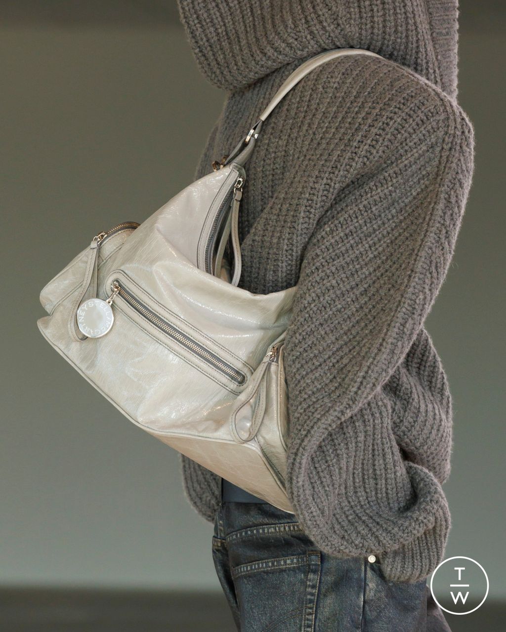 Fashion Week Paris Fall/Winter 2025 look 6 from the Stella McCartney collection womenswear accessories