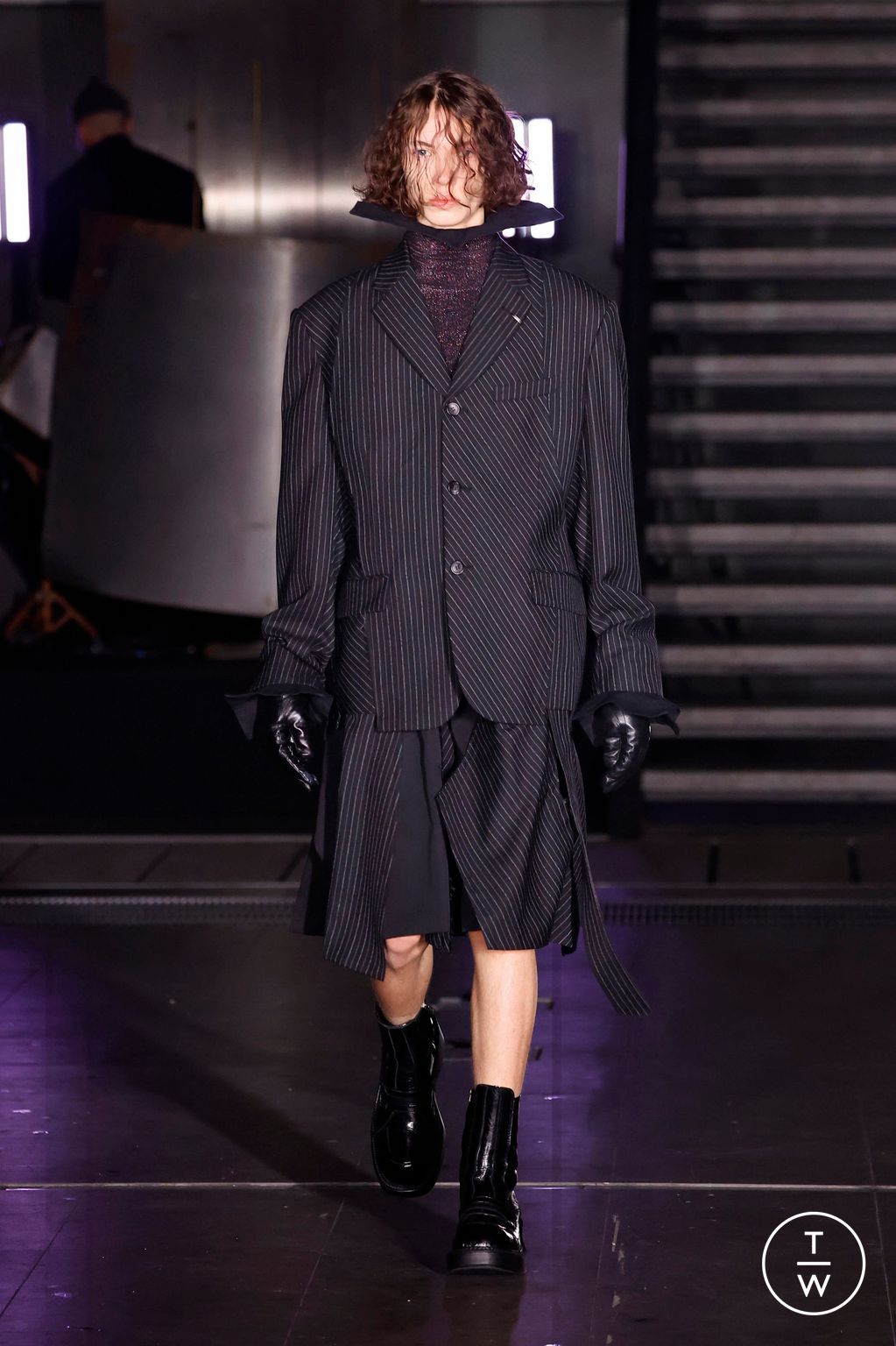 Fashion Week Paris Fall/Winter 2025 look 12 from the Songzio collection menswear