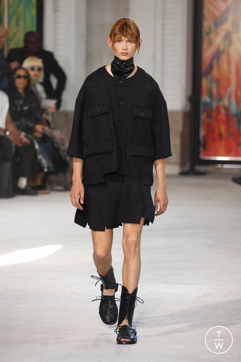 Fashion Week Paris Spring-Summer 2025 look 46 from the Songzio collection 男装