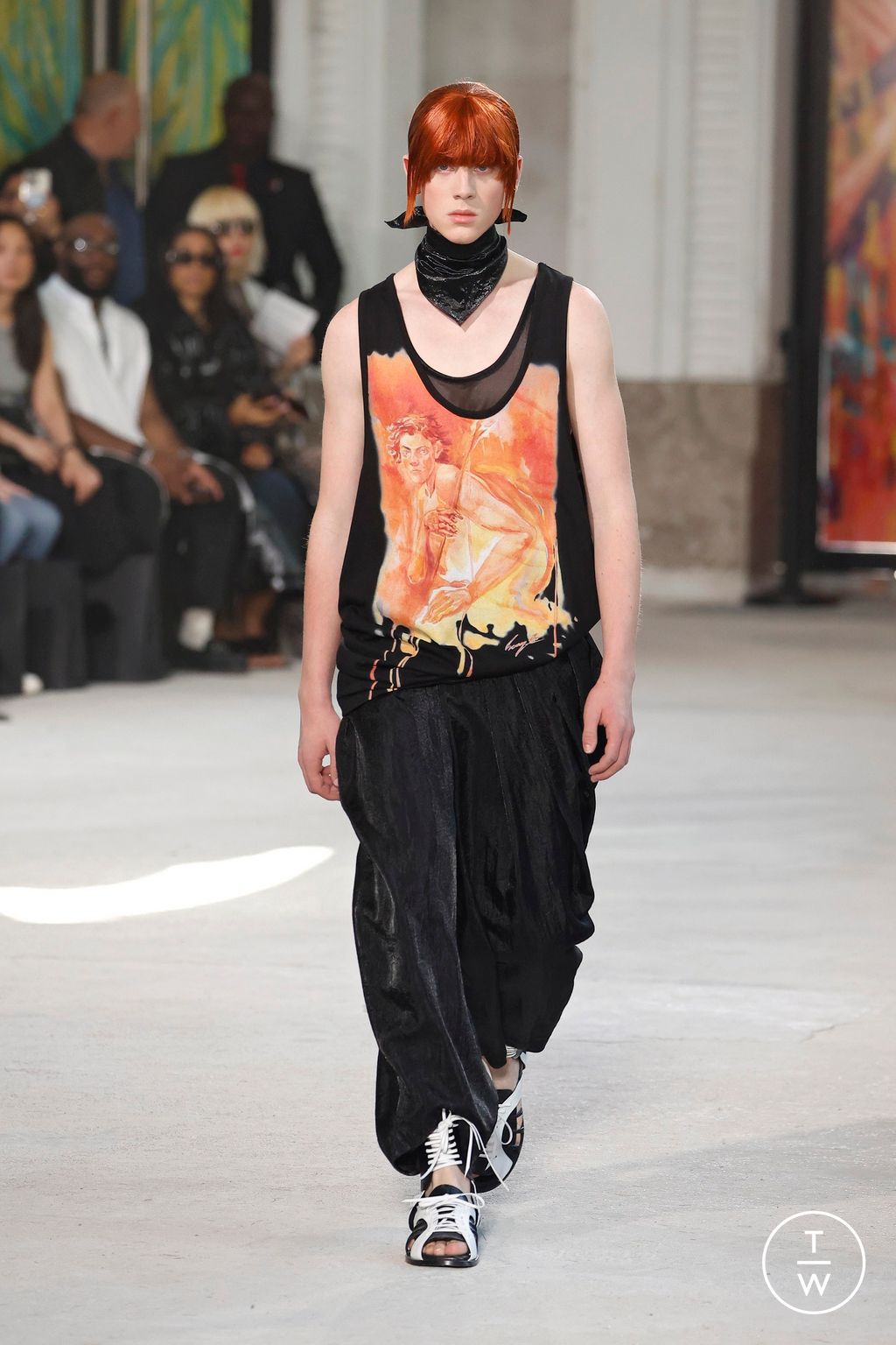 Fashion Week Paris Spring-Summer 2025 look 47 from the Songzio collection 男装