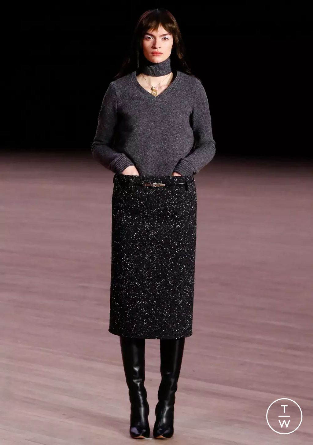 Fashion Week New York Fall/Winter 2026 look 1 de la collection Marc Jacobs womenswear