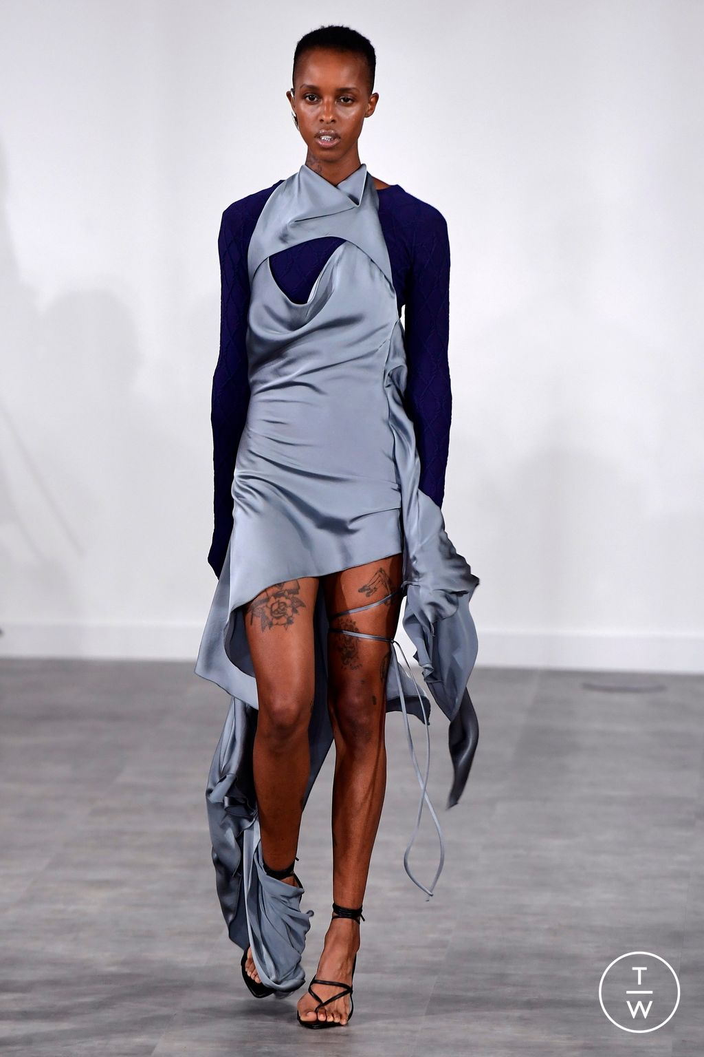 Fashion Week London Spring/Summer 2024 look 23 from the SRVC collection womenswear
