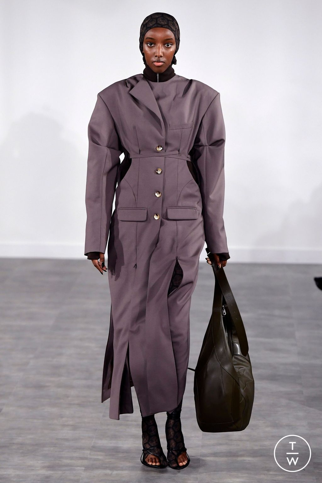 Fashion Week London Spring/Summer 2024 look 24 from the SRVC collection womenswear