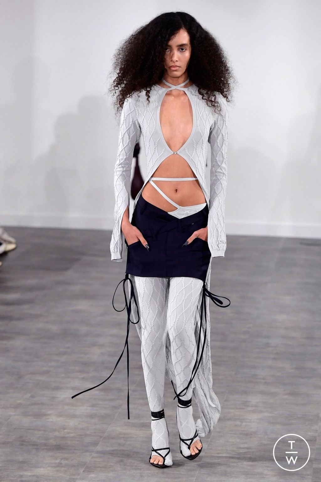 Fashion Week London Spring/Summer 2024 look 31 from the SRVC collection womenswear