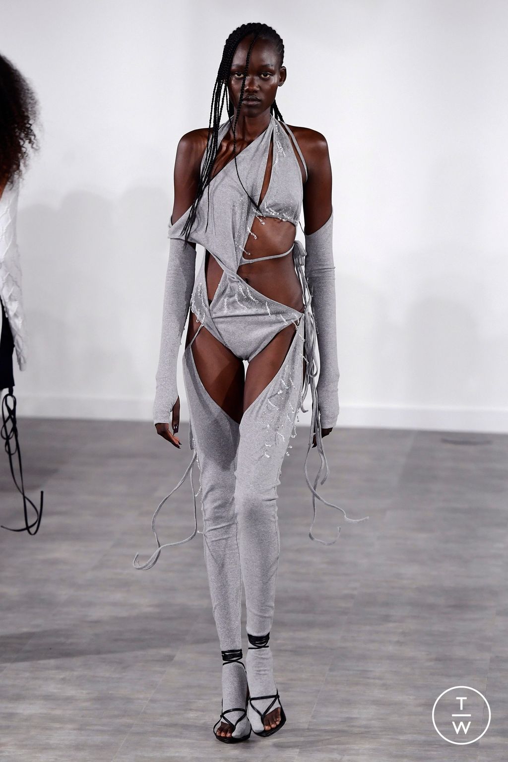Fashion Week London Spring/Summer 2024 look 32 from the SRVC collection womenswear
