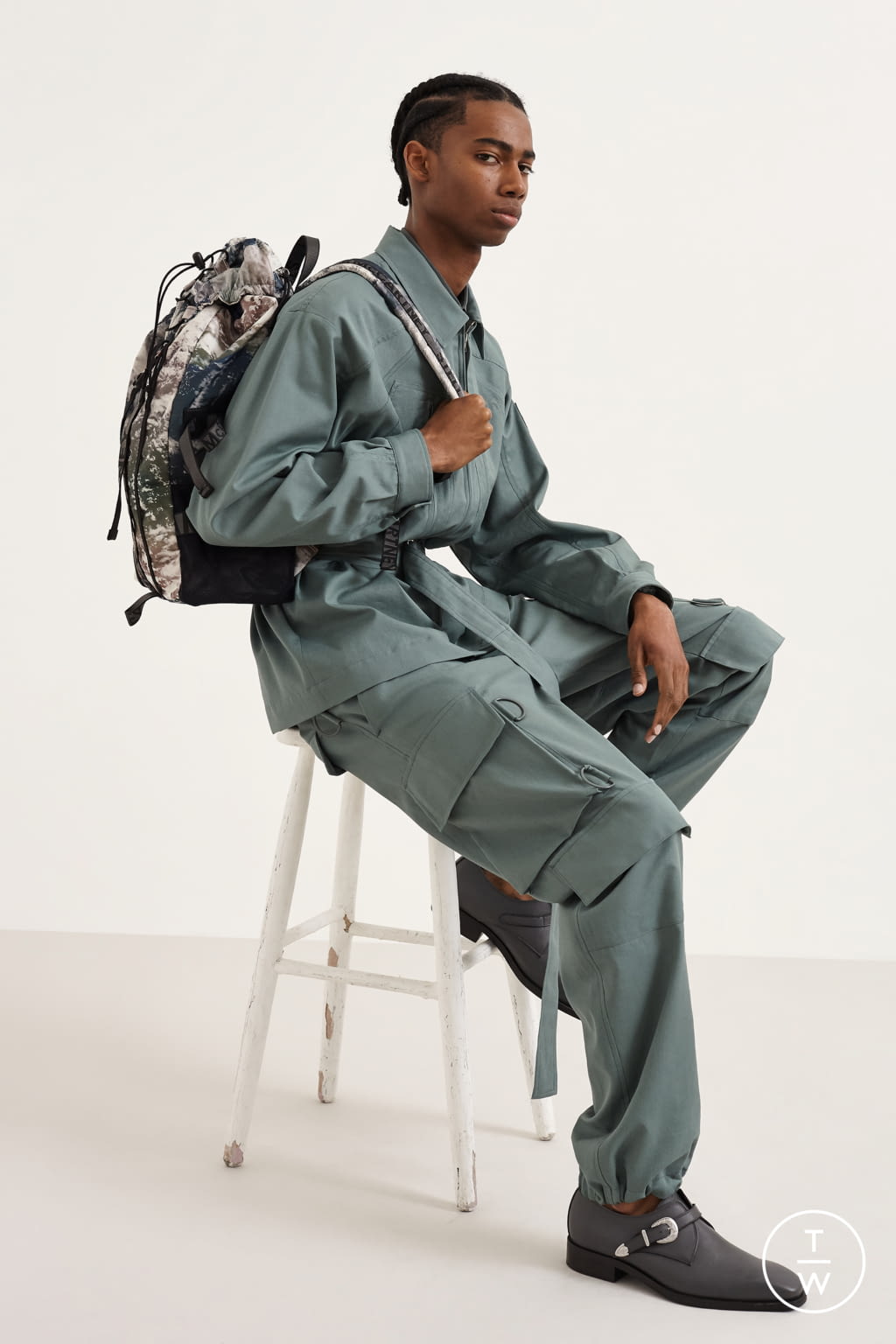 Fashion Week Paris Spring/Summer 2020 look 12 from the Stella McCartney collection menswear