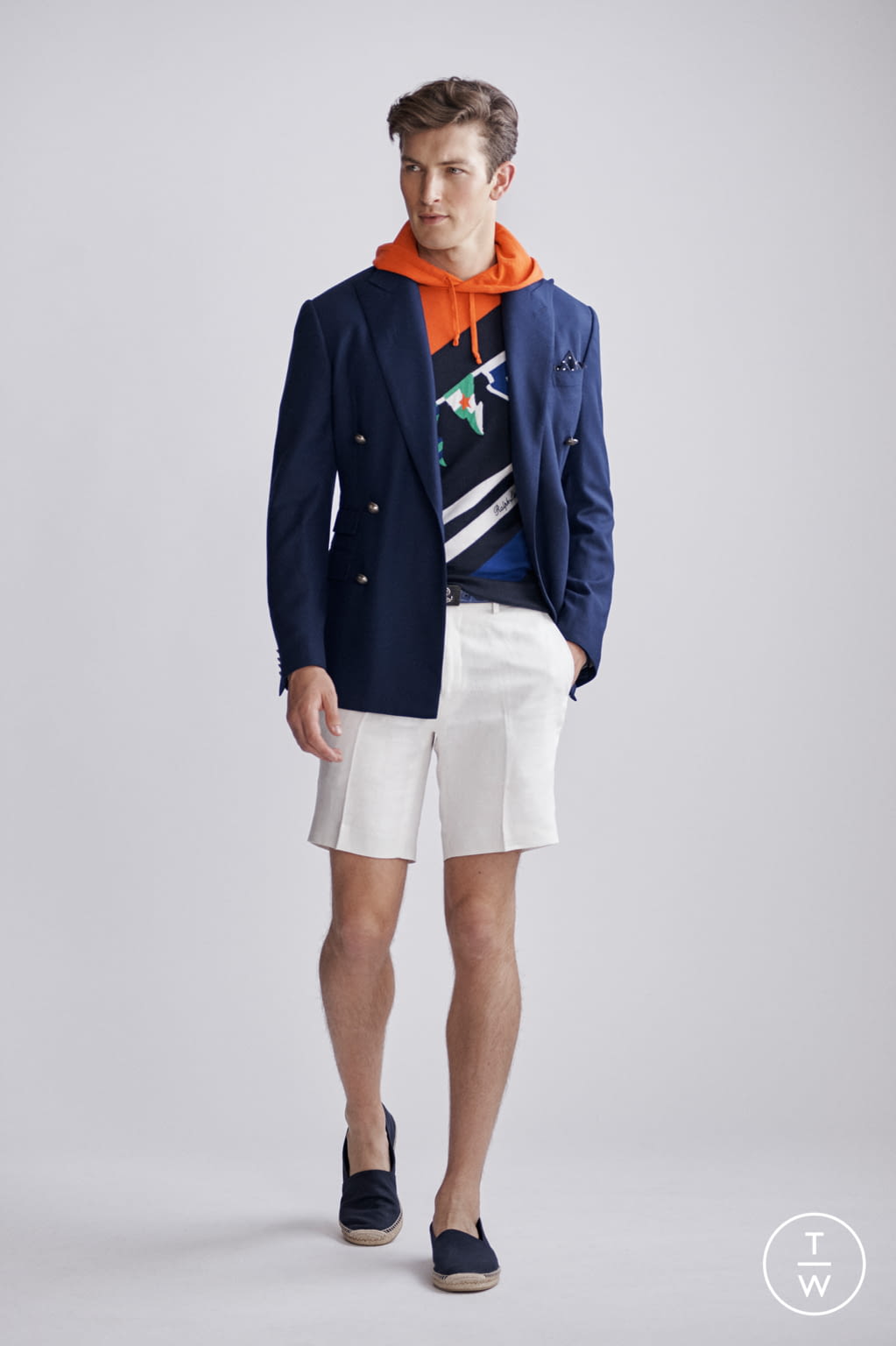 Kenzo jacket, topman design shorts and christian louboutin louis