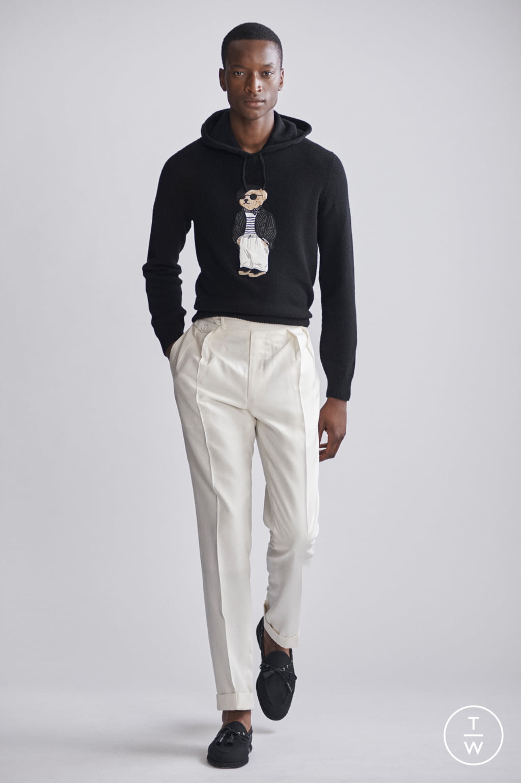 Fashion Week Milan Spring/Summer 2019 look 13 from the Ralph Lauren Purple Label collection menswear