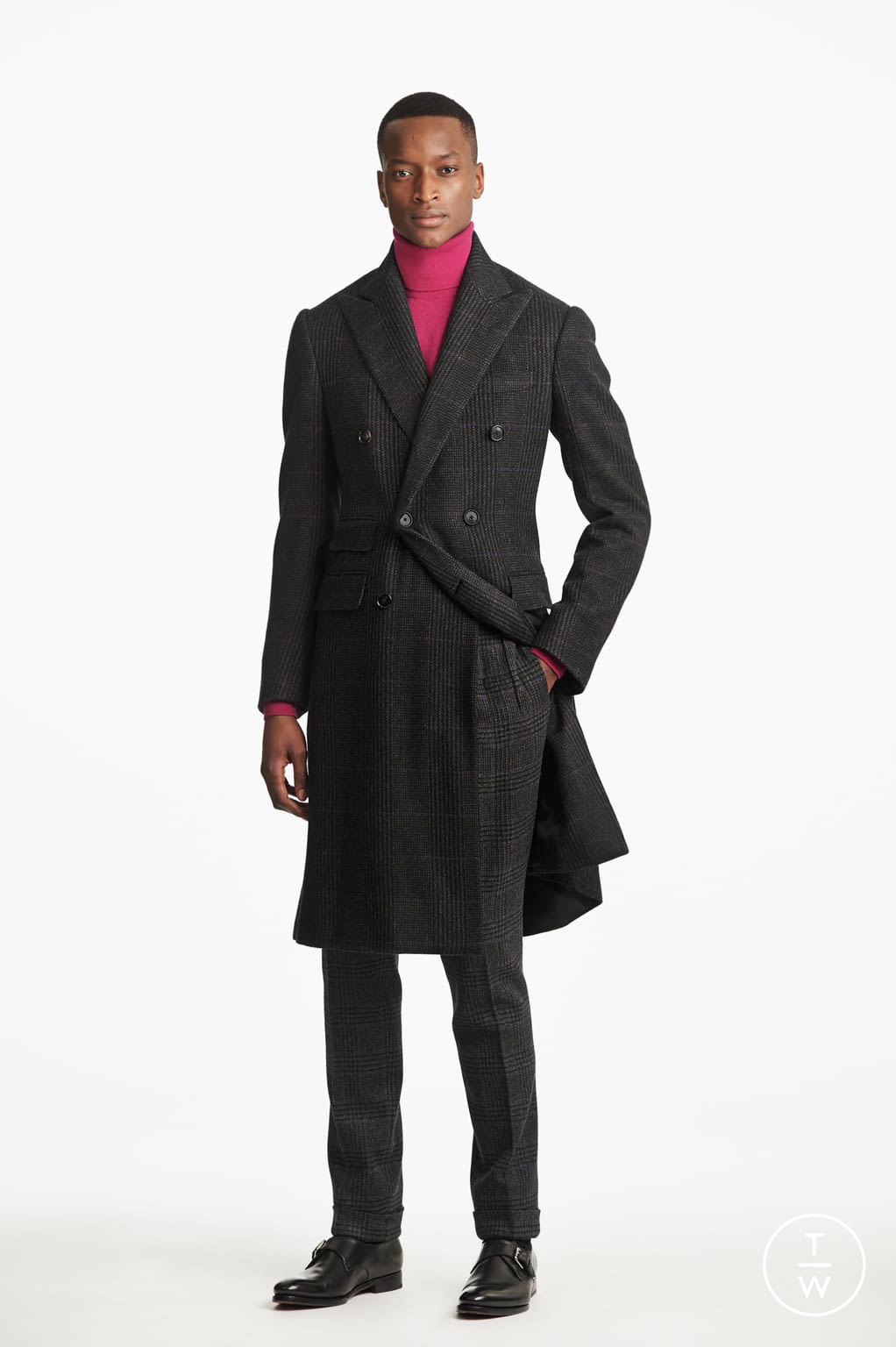 Fashion Week Milan Fall/Winter 2019 look 23 from the Ralph Lauren Purple Label collection 男装