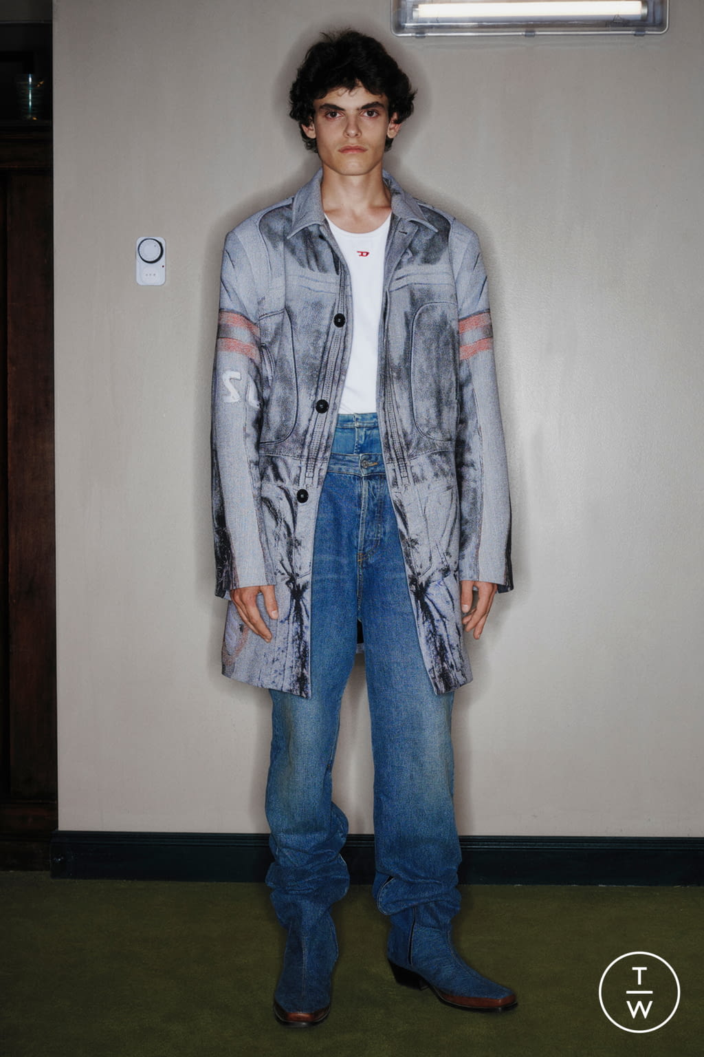 Fashion Week Milan Spring/Summer 2022 look 7 from the DIESEL collection menswear