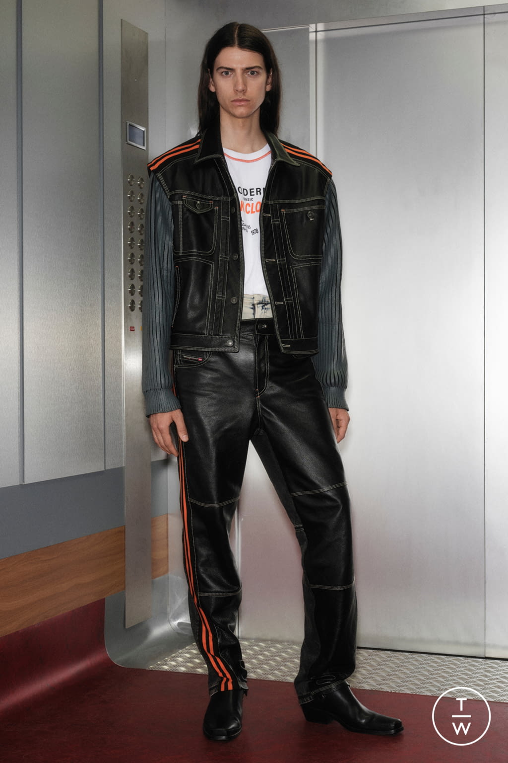 Fashion Week Milan Spring/Summer 2022 look 56 from the DIESEL collection 男装