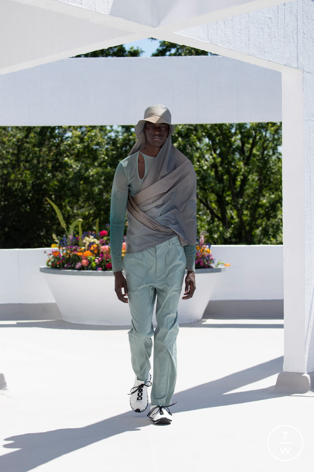 Fashion Week London Spring/Summer 2022 look 6 from the Qasimi collection menswear