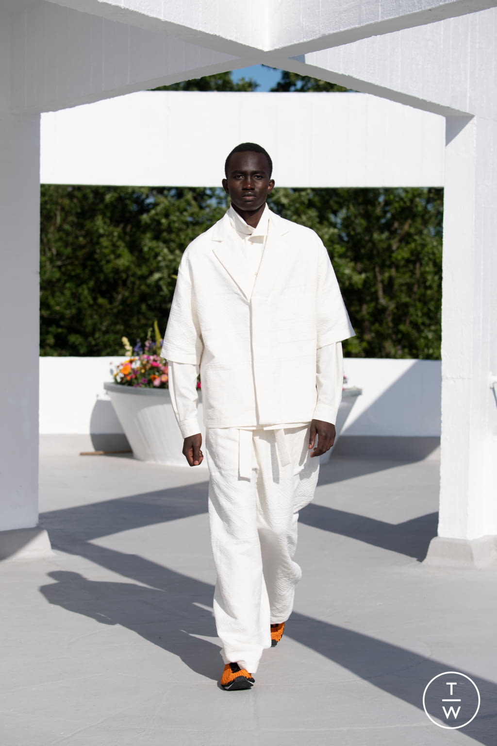 Fashion Week London Spring/Summer 2022 look 37 from the Qasimi collection 男装