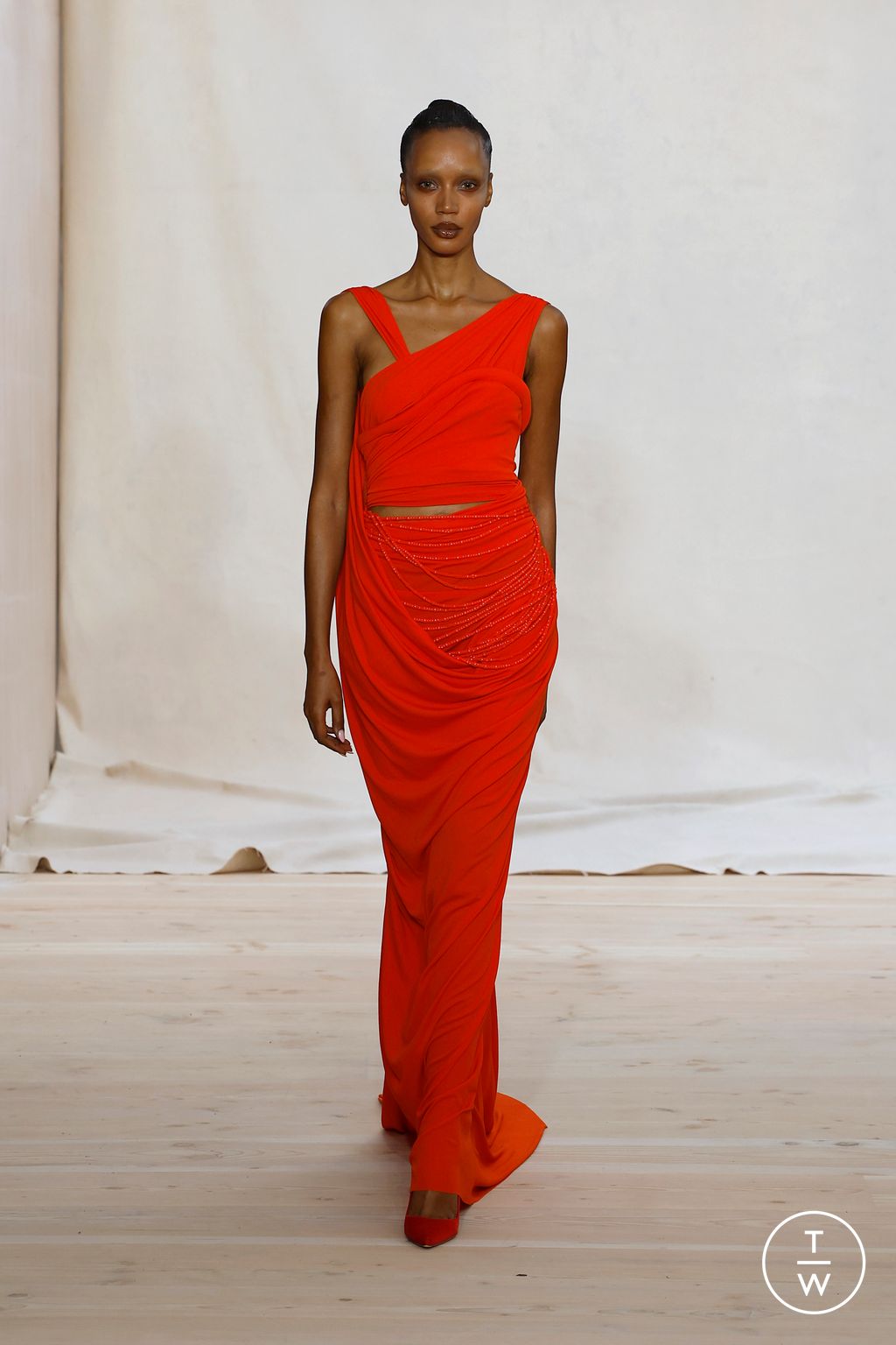 Fashion Week London Spring/Summer 2025 look 14 from the Standing Ground collection womenswear